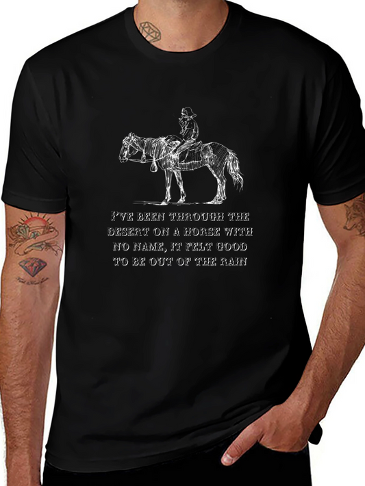 Desert Horse T-Shirt - Horse With No Name Lyric Tee
