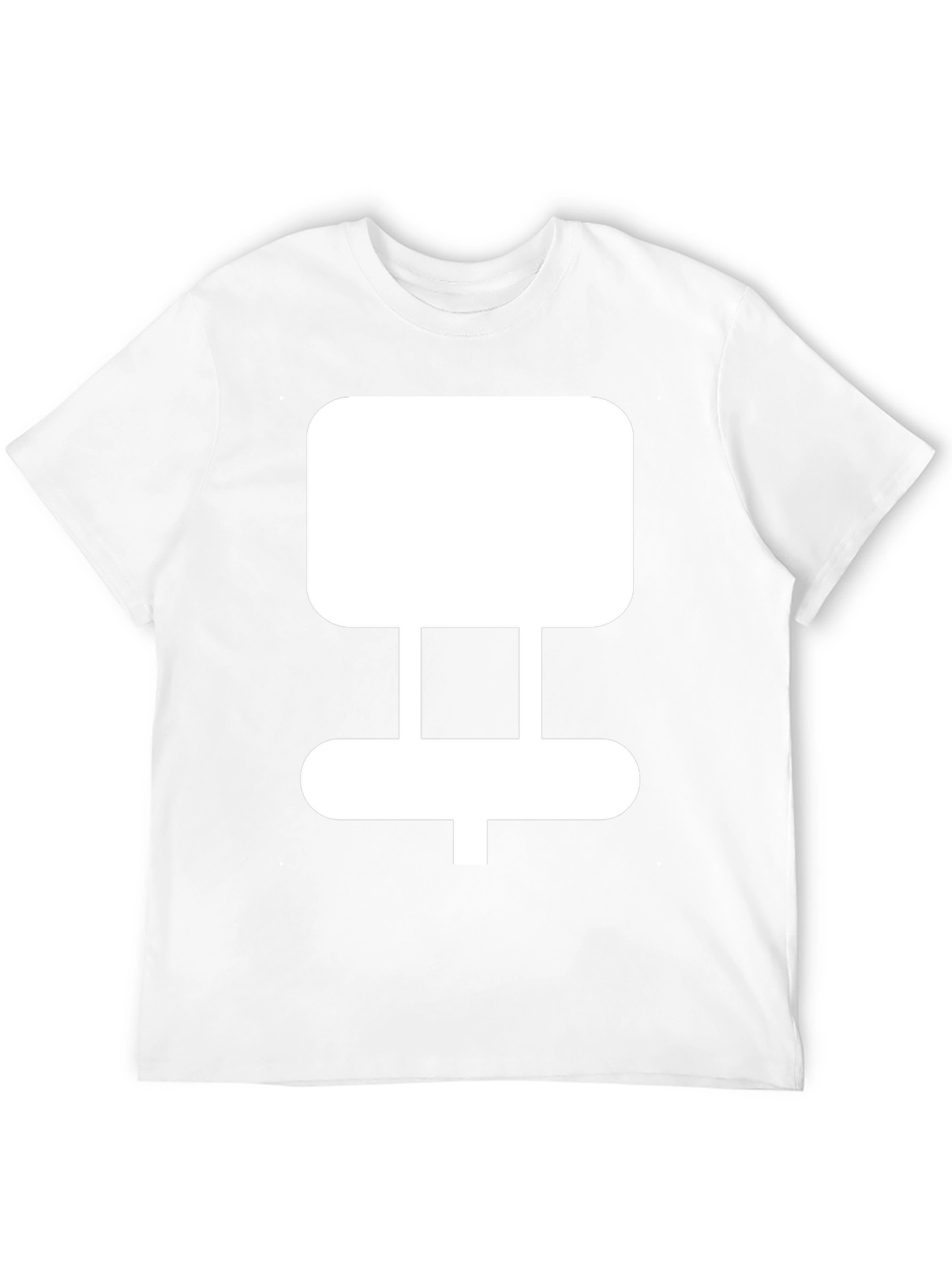 Geometric Design Black T-Shirt