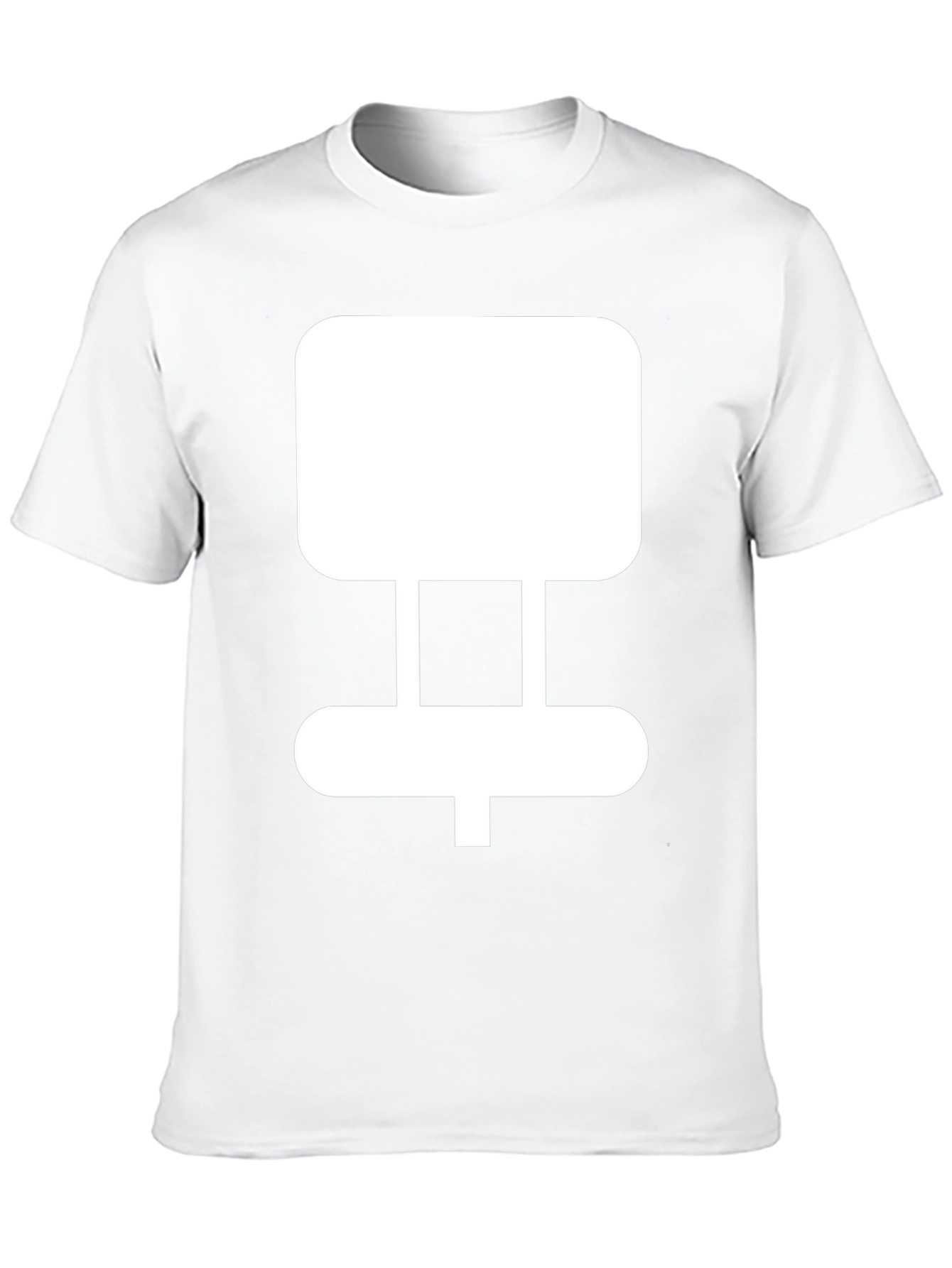 Geometric Design Black T-Shirt