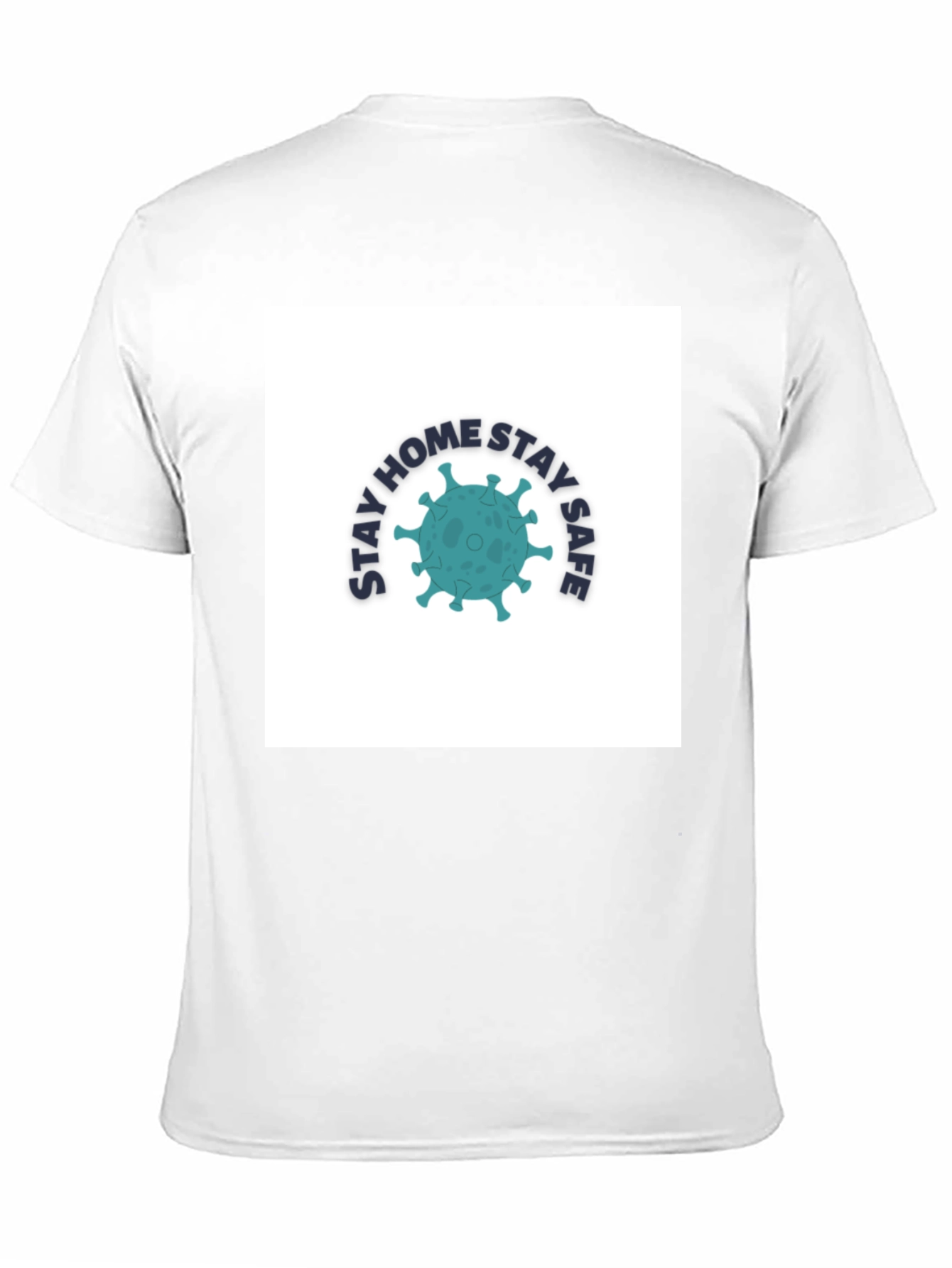 Stay Home Stay Safe Graphic Tee - Black