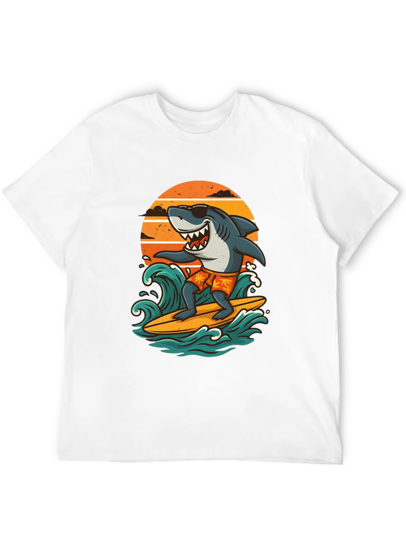 Surfing Shark Graphic Tee