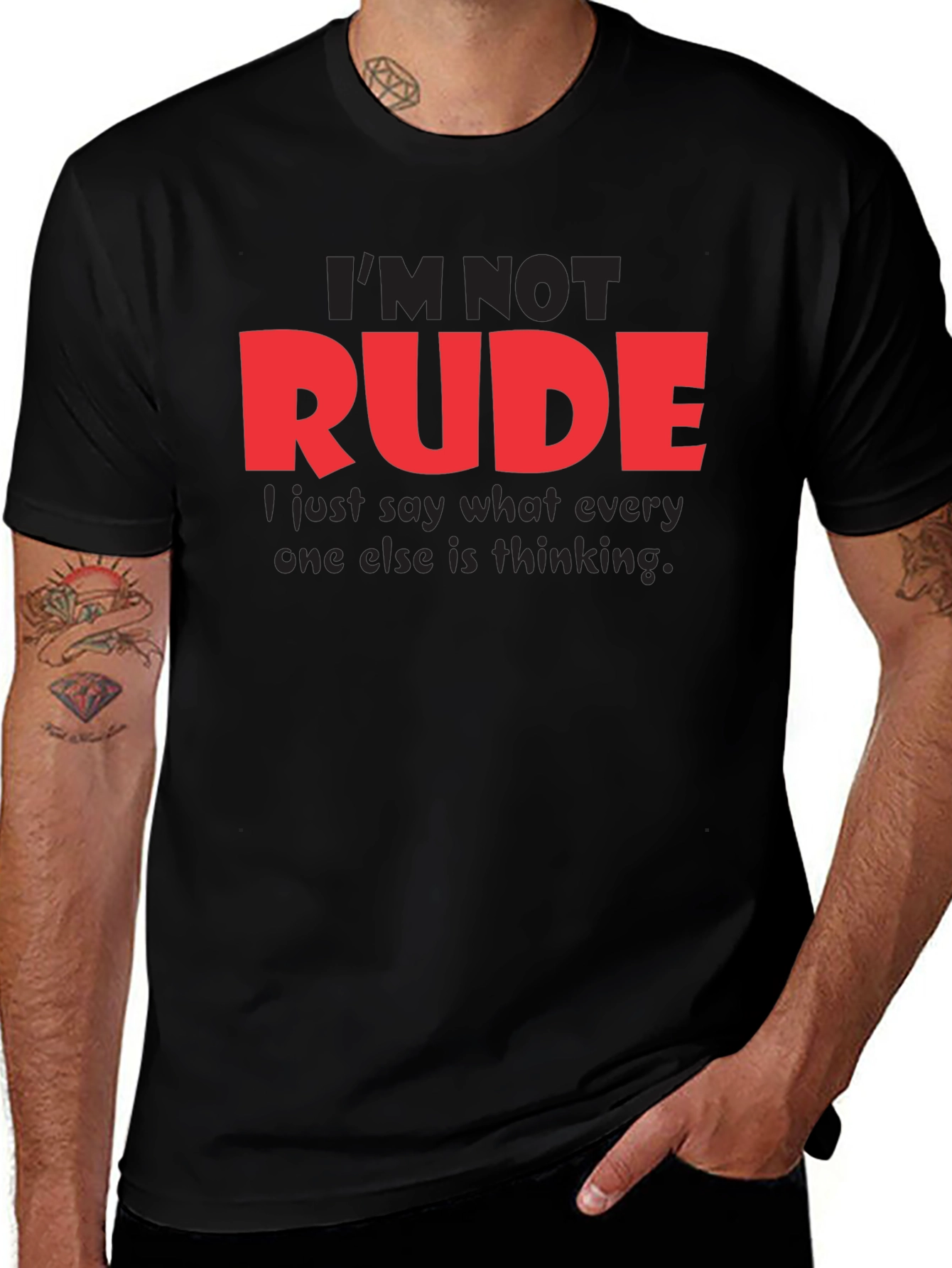 Im Not Rude Funny Graphic Tee