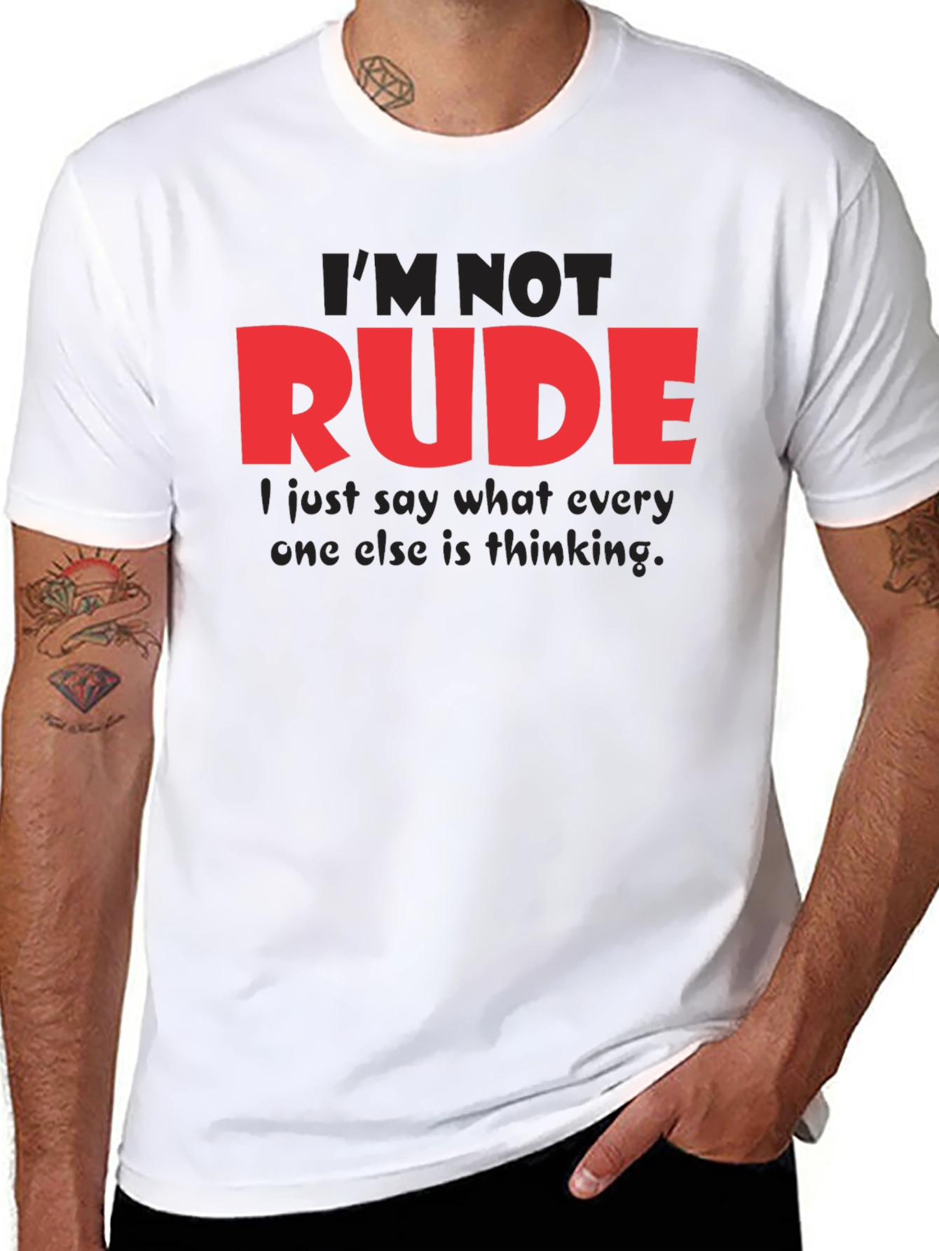 Im Not Rude Funny Graphic Tee
