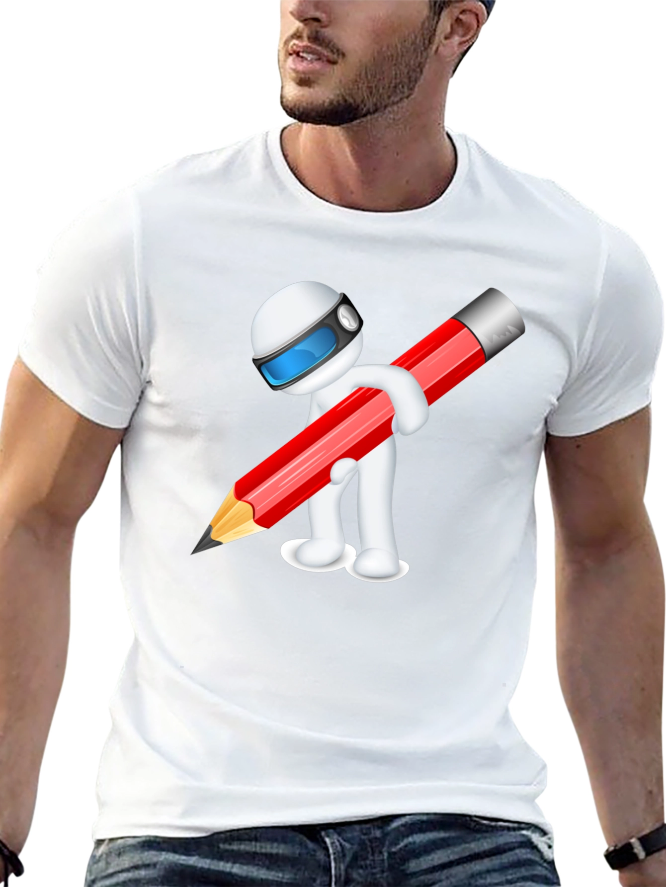 Creative Cartoon Graphic T-Shirt