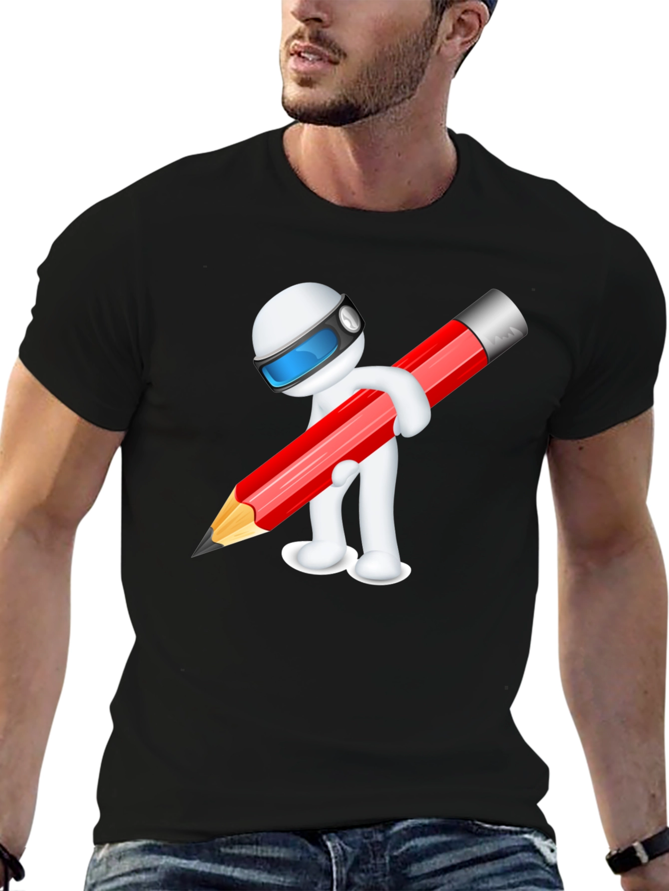 Creative Cartoon Graphic T-Shirt