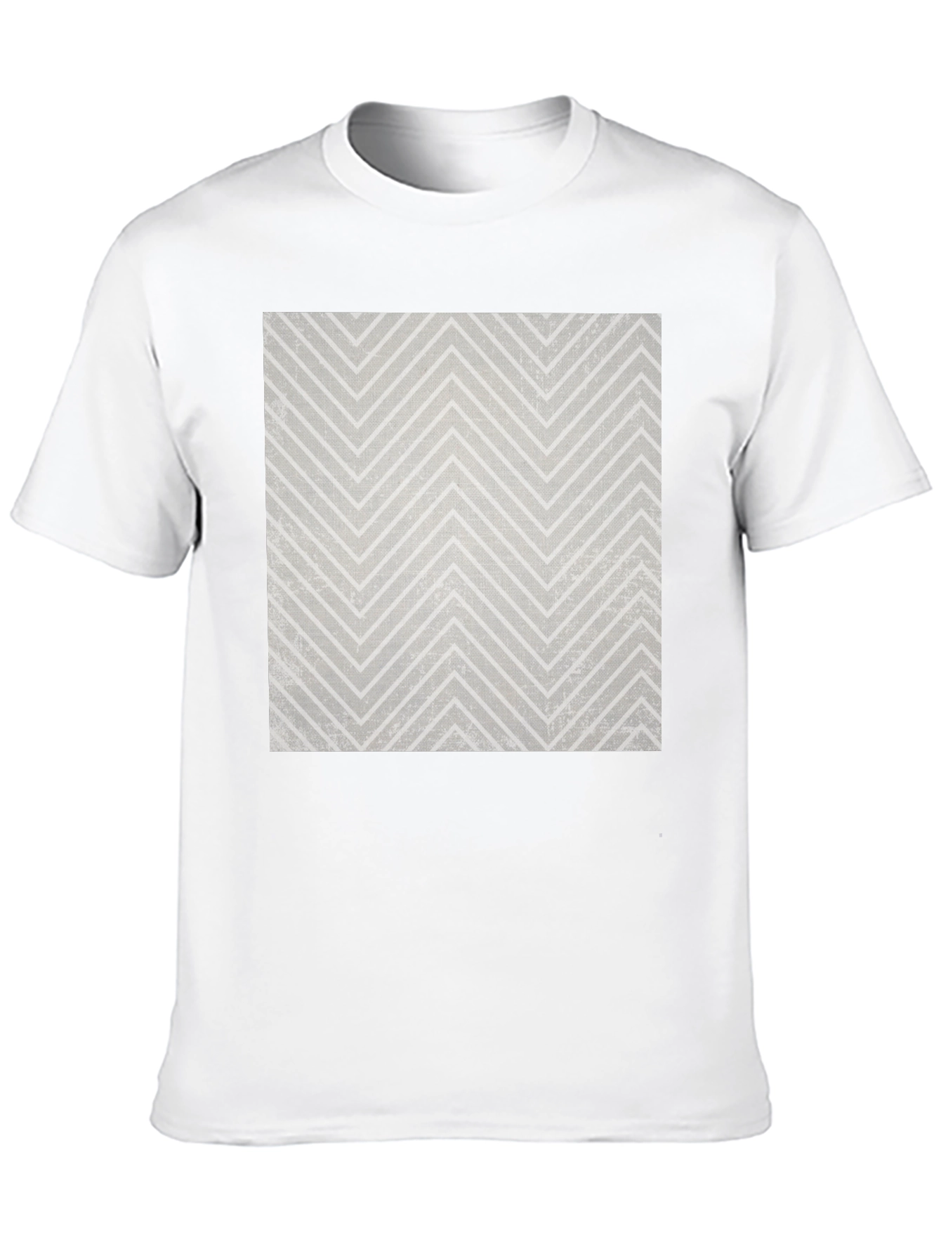 Modern Chevron Pattern Black T-Shirt