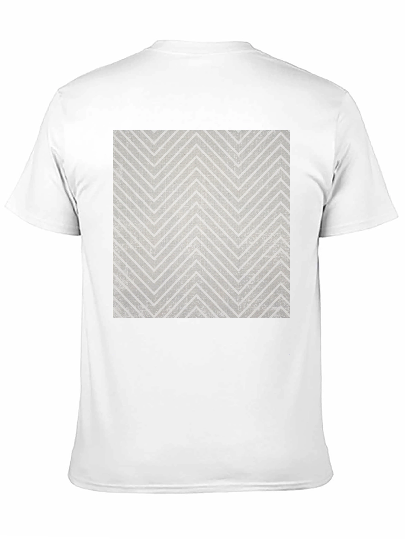 Modern Chevron Pattern Black T-Shirt