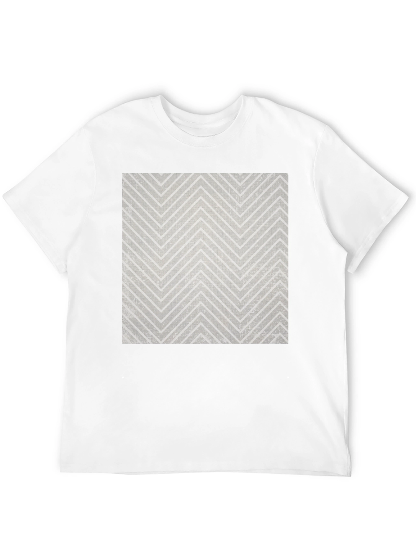 Modern Chevron Pattern Black T-Shirt