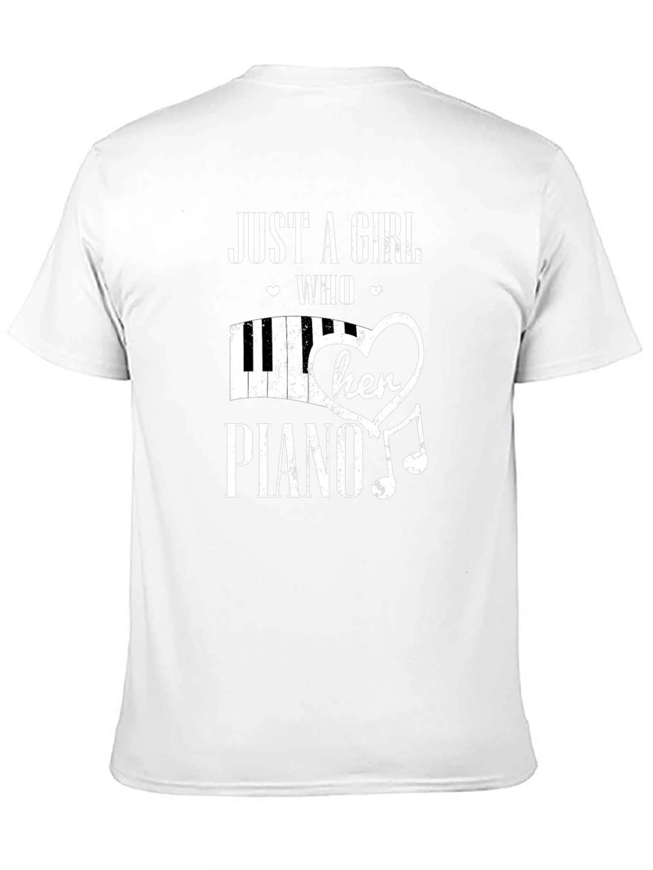 Just a Girl Who Loves Her Piano Graphic Tee