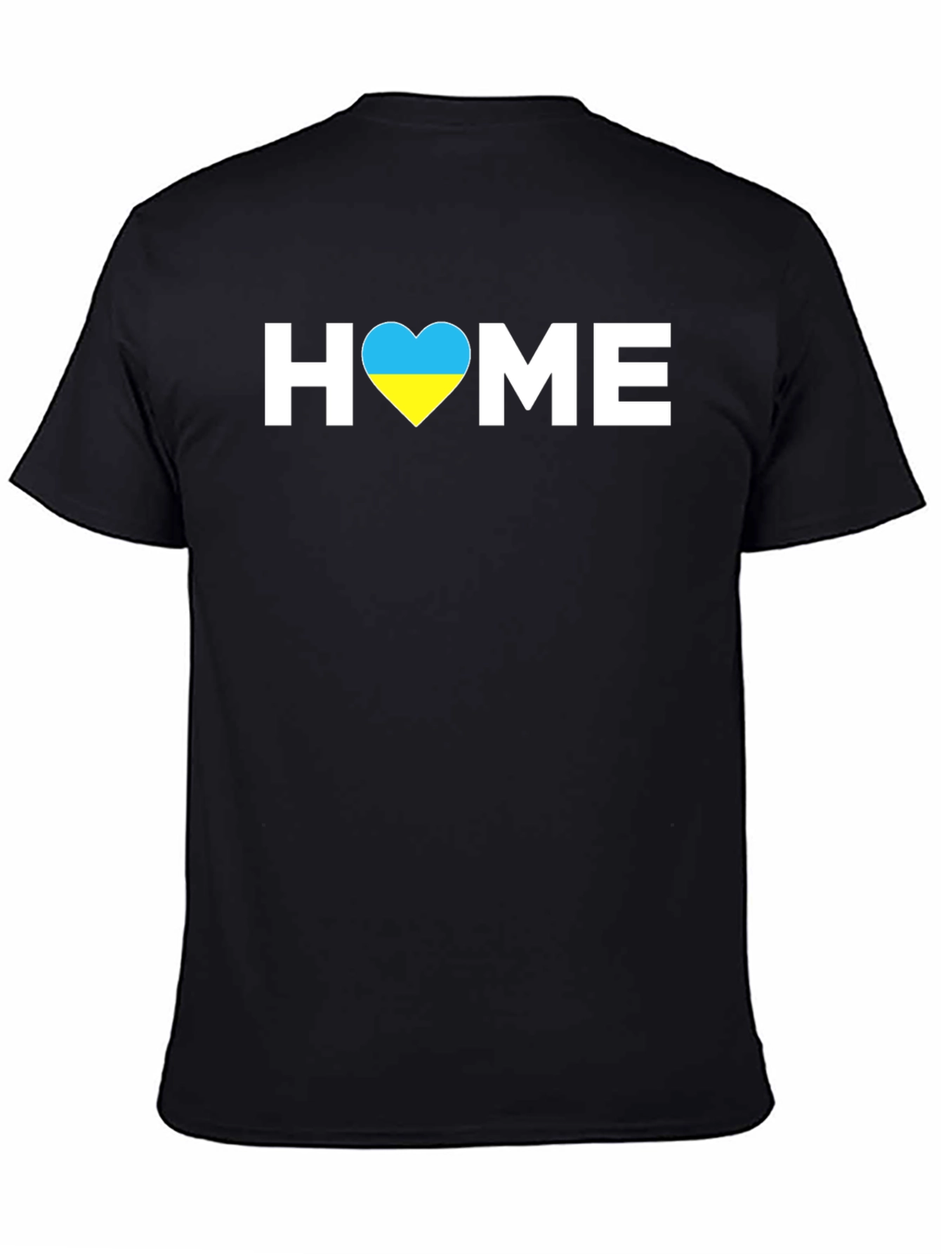 Ukraine Flag Heart Home Graphic T-Shirt