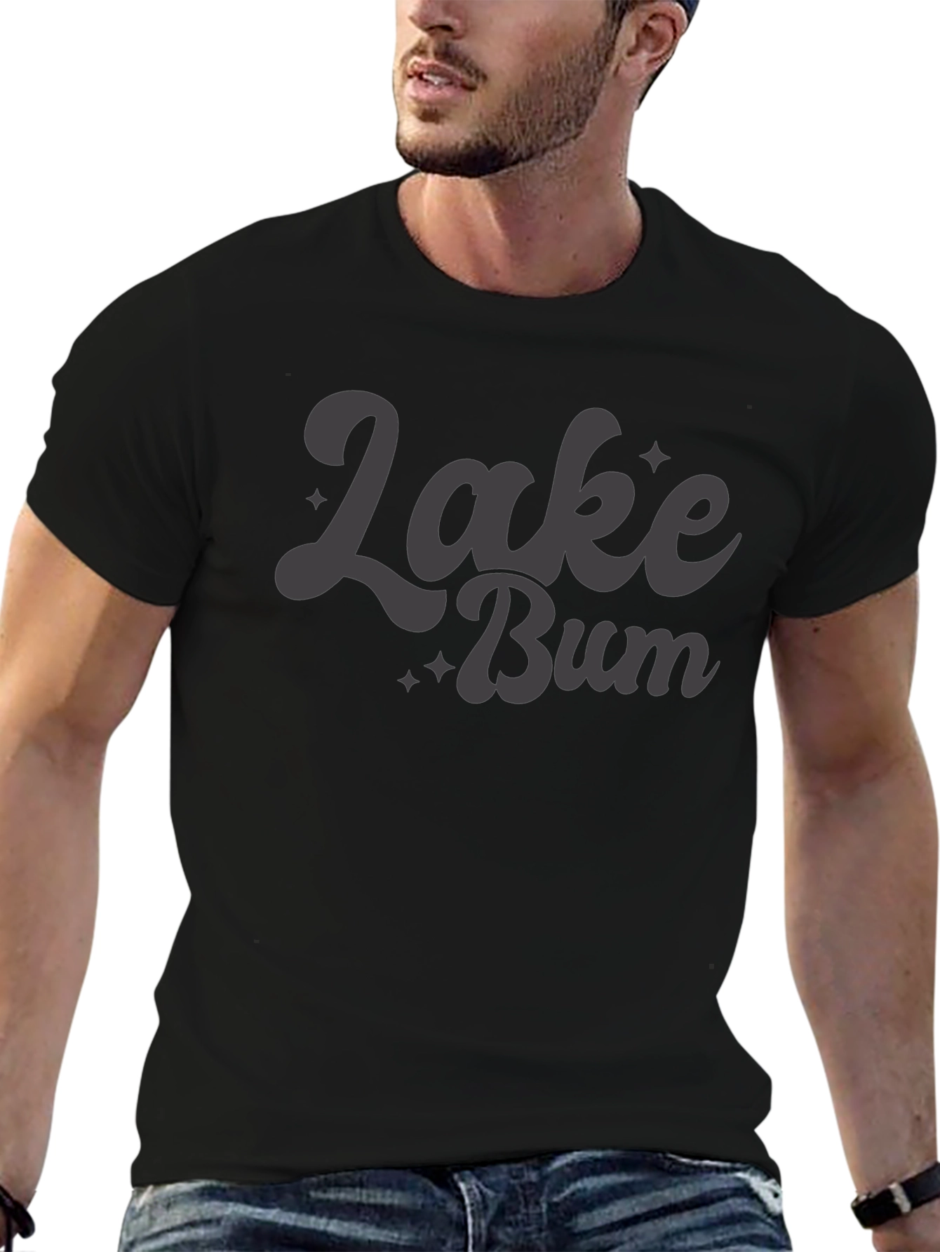 Lake Bum Graphic Tee - Relaxed Fit Cotton T-Shirt
