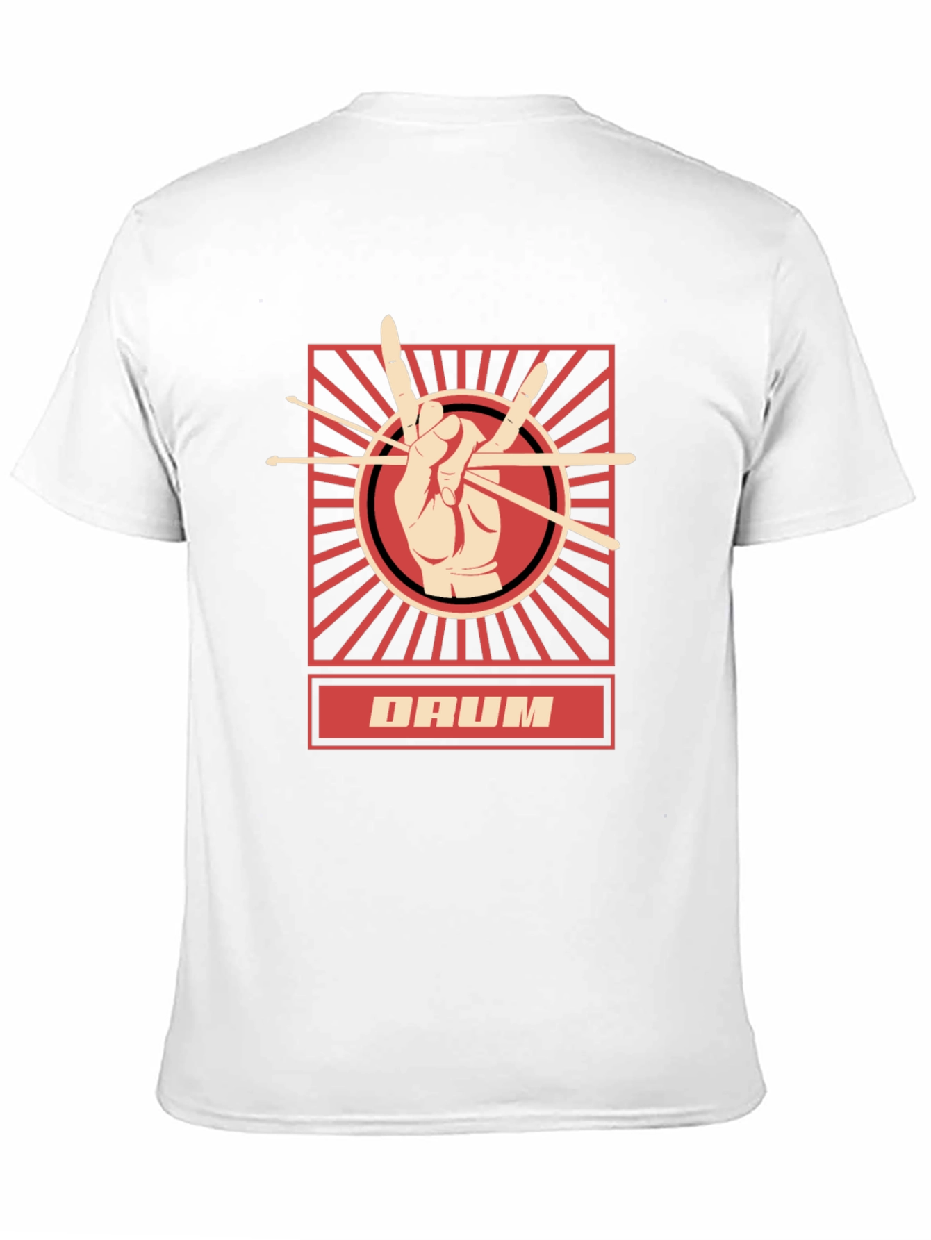 Drummer T-Shirt - Hand with Drumsticks Graphic Tee