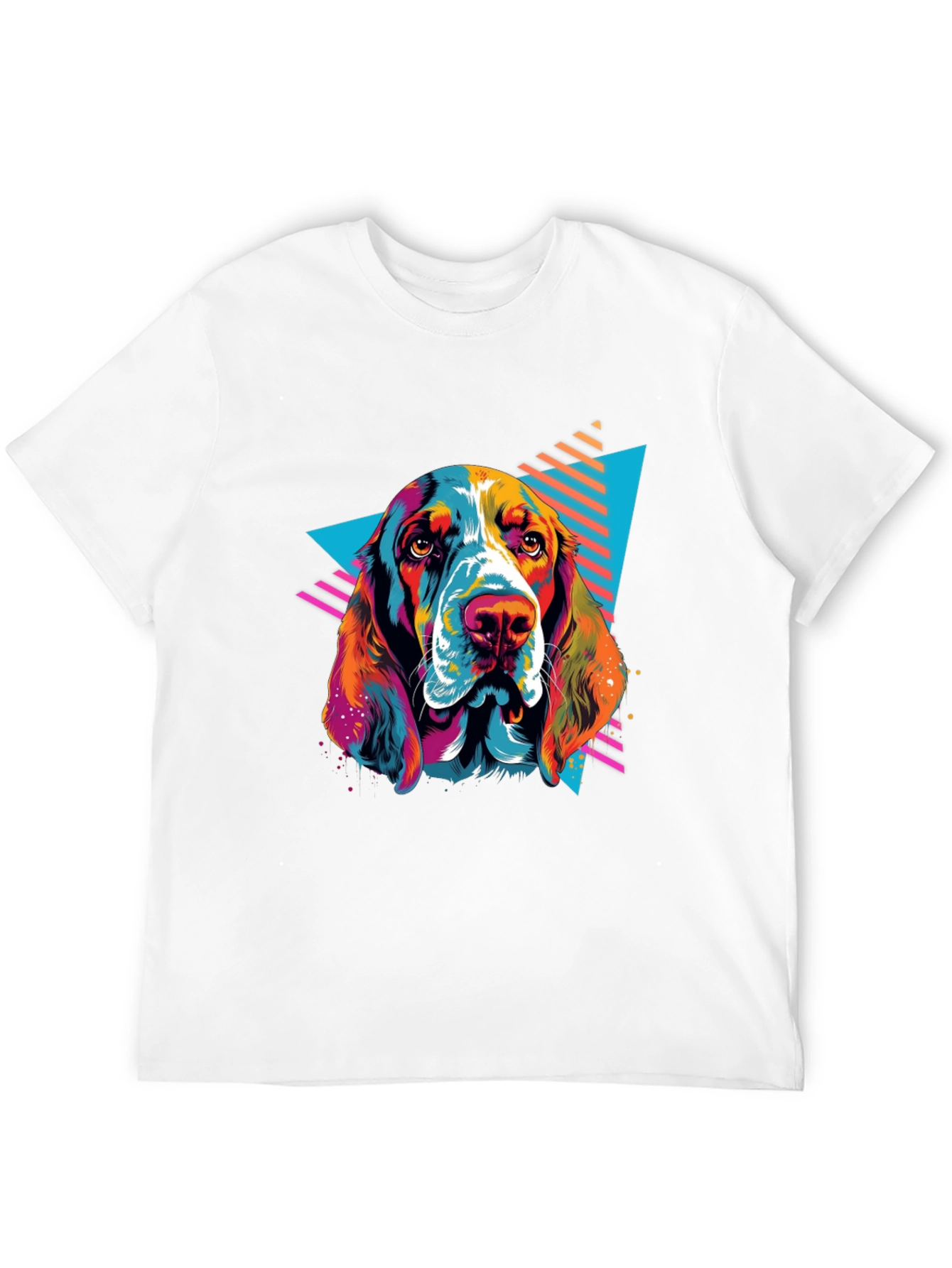 Retro Dog Graphic Tee - Black