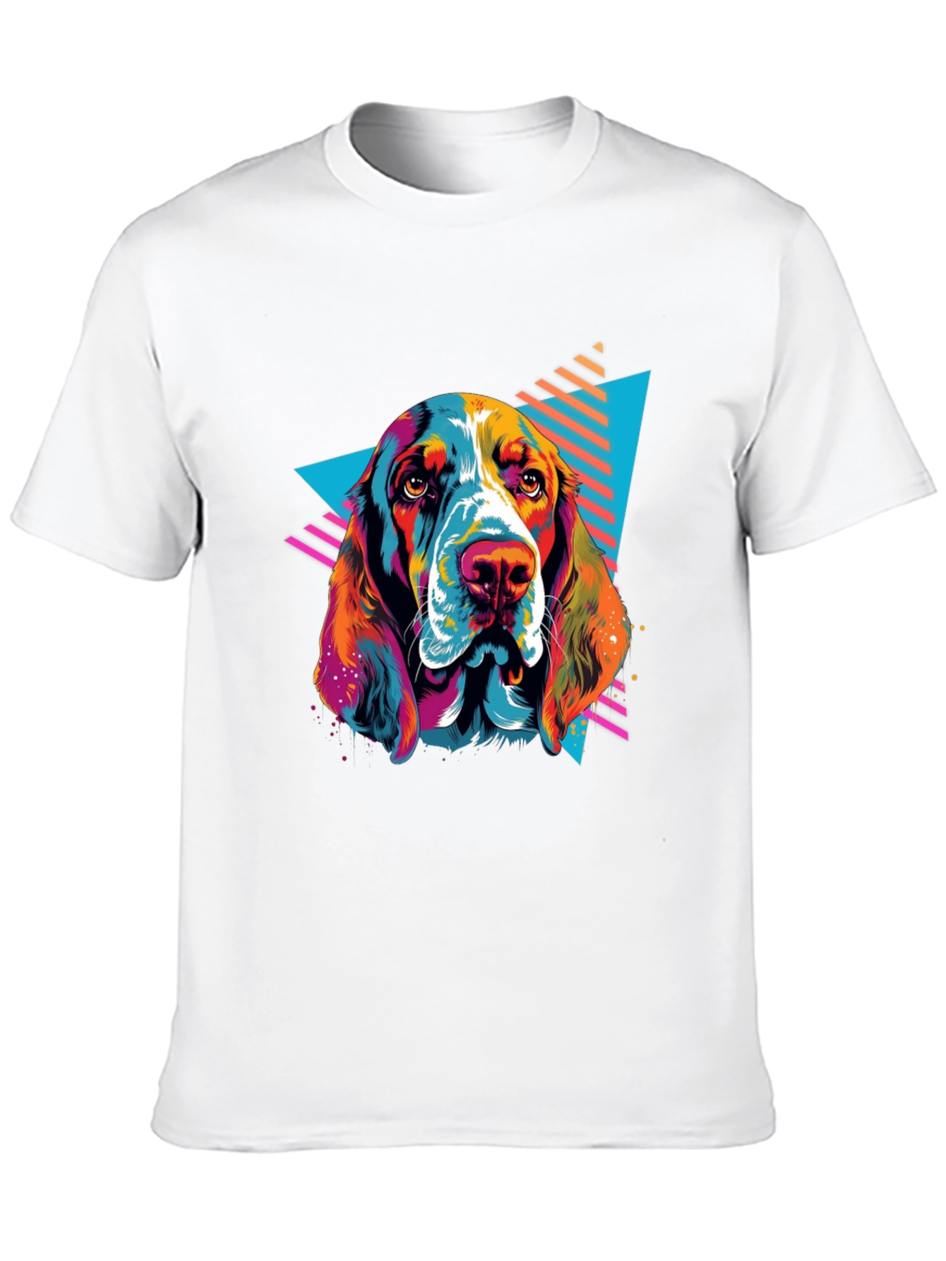 Retro Dog Graphic Tee - Black