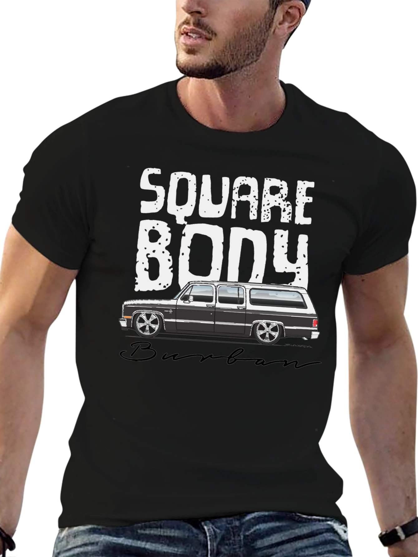 Square Body Suburban T-Shirt - Black