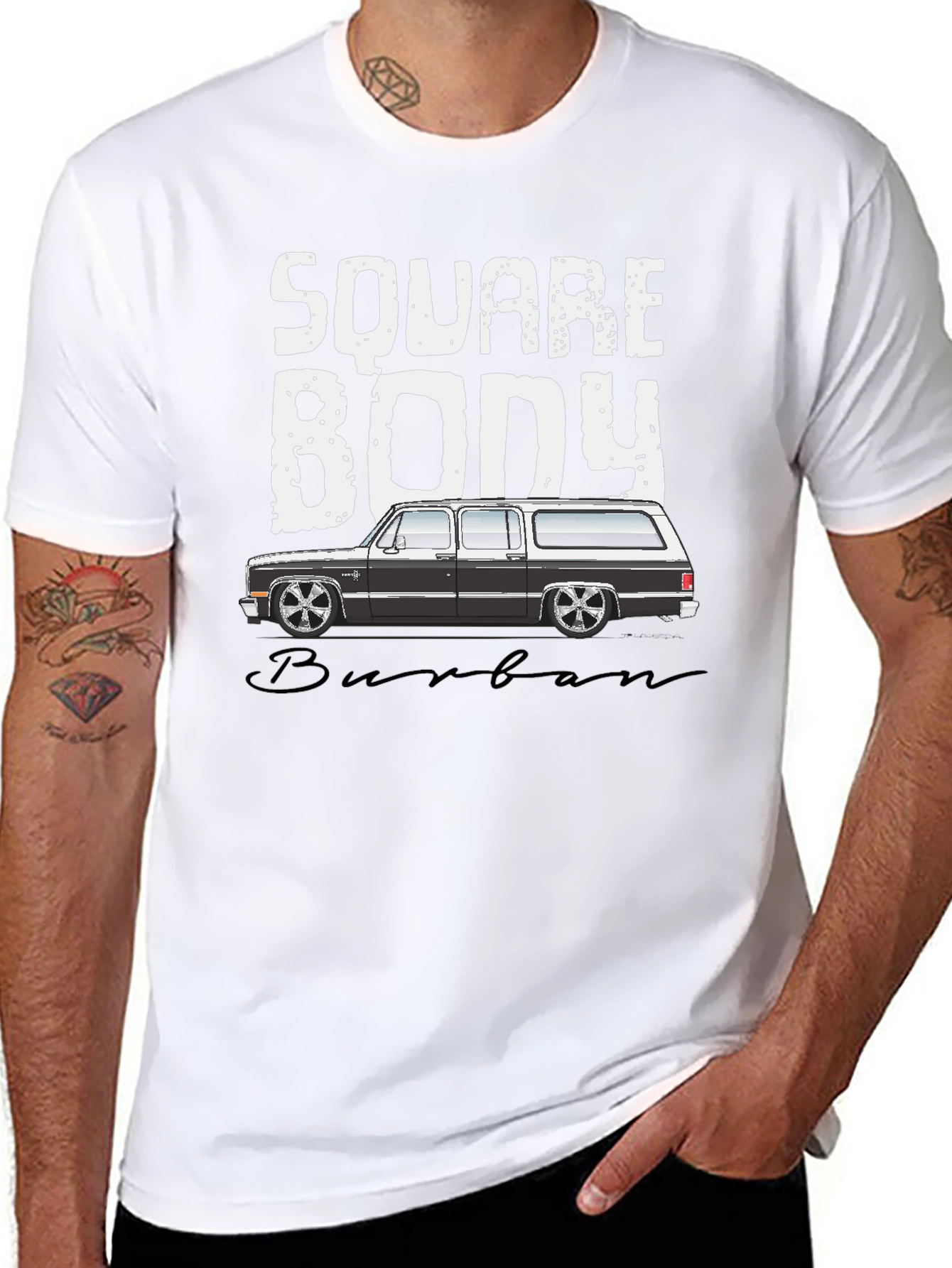 Square Body Suburban T-Shirt - Black
