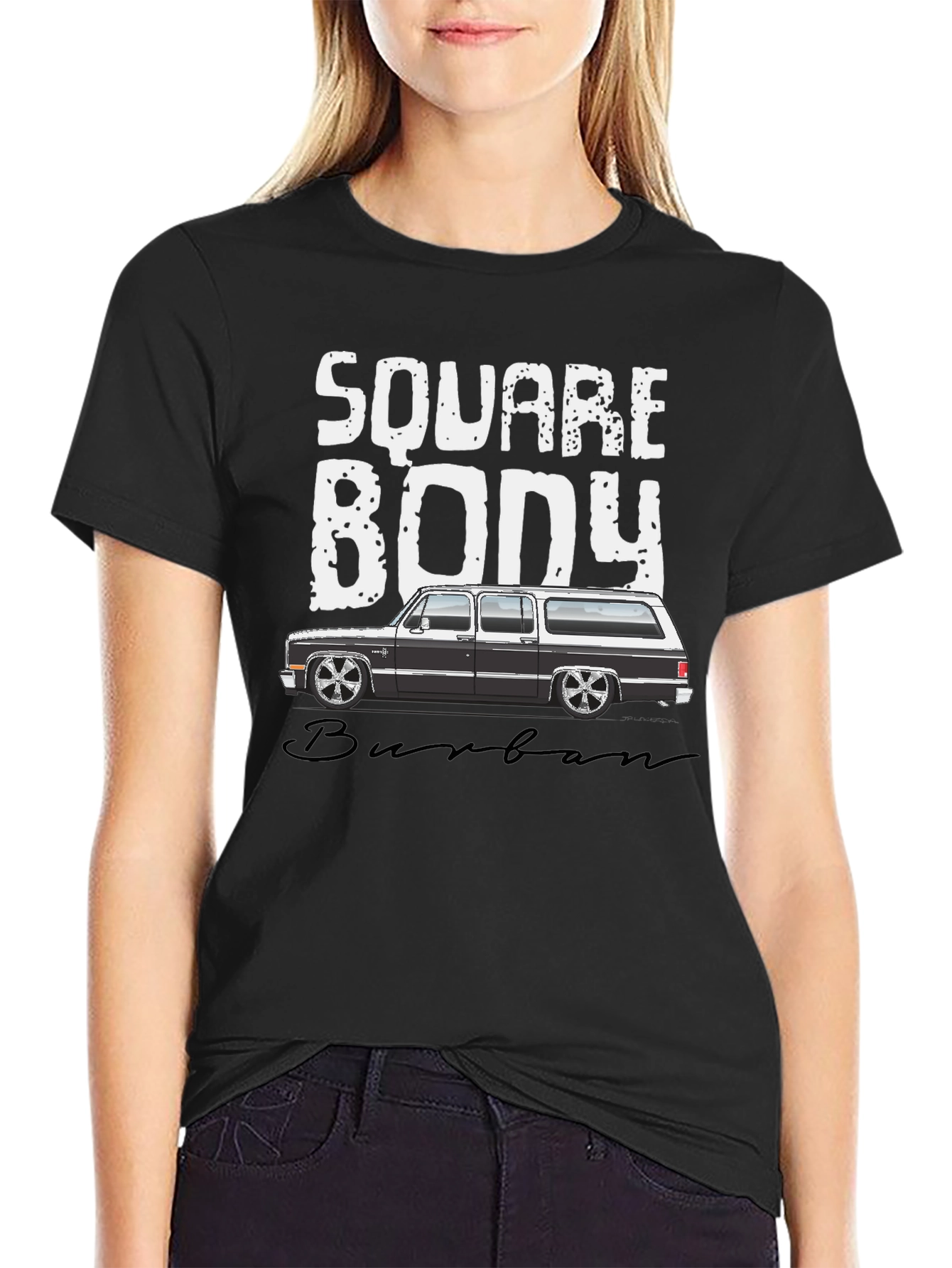 Square Body Suburban T-Shirt - Black