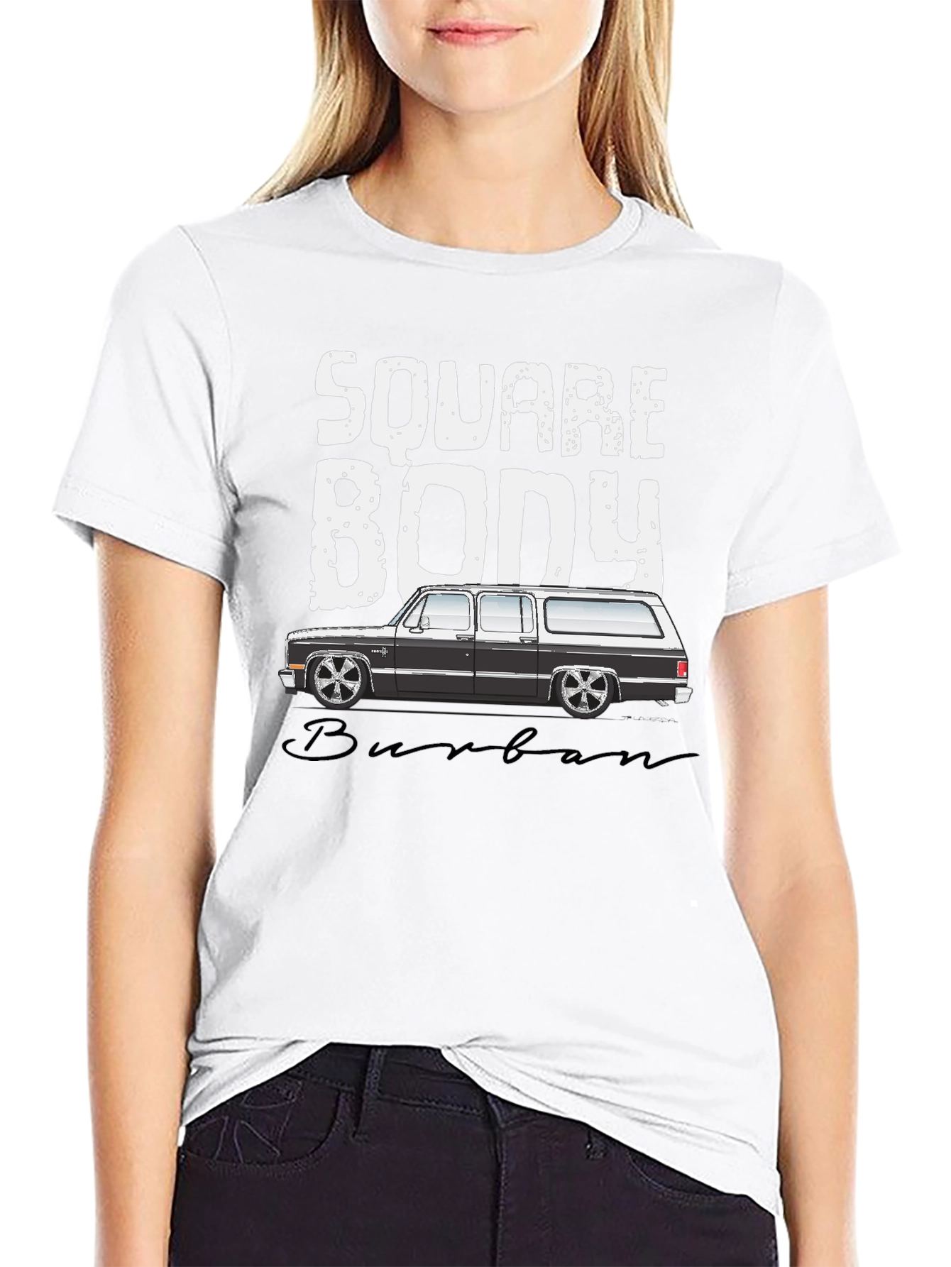 Square Body Suburban T-Shirt - Black