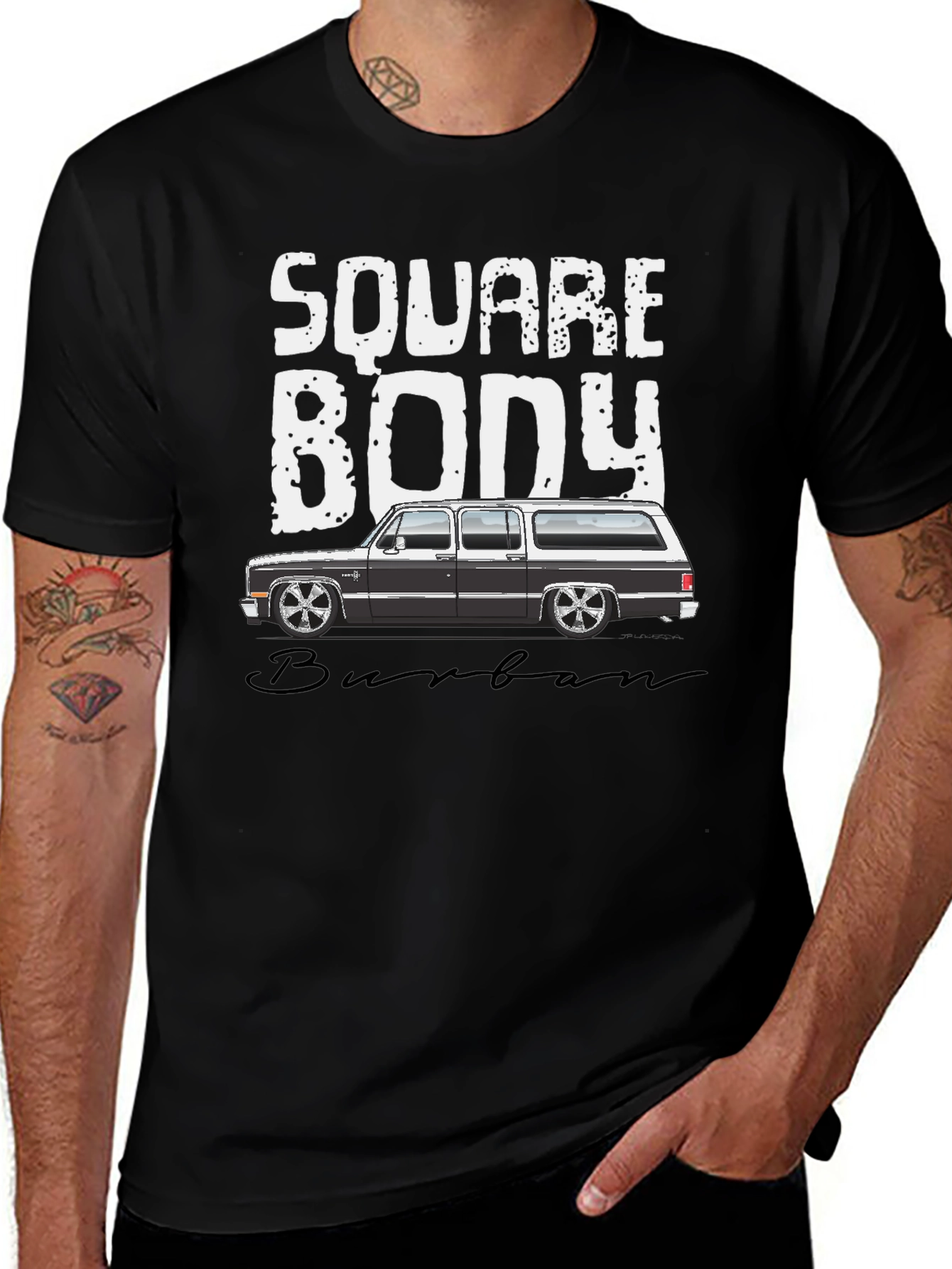 Square Body Suburban T-Shirt - Black