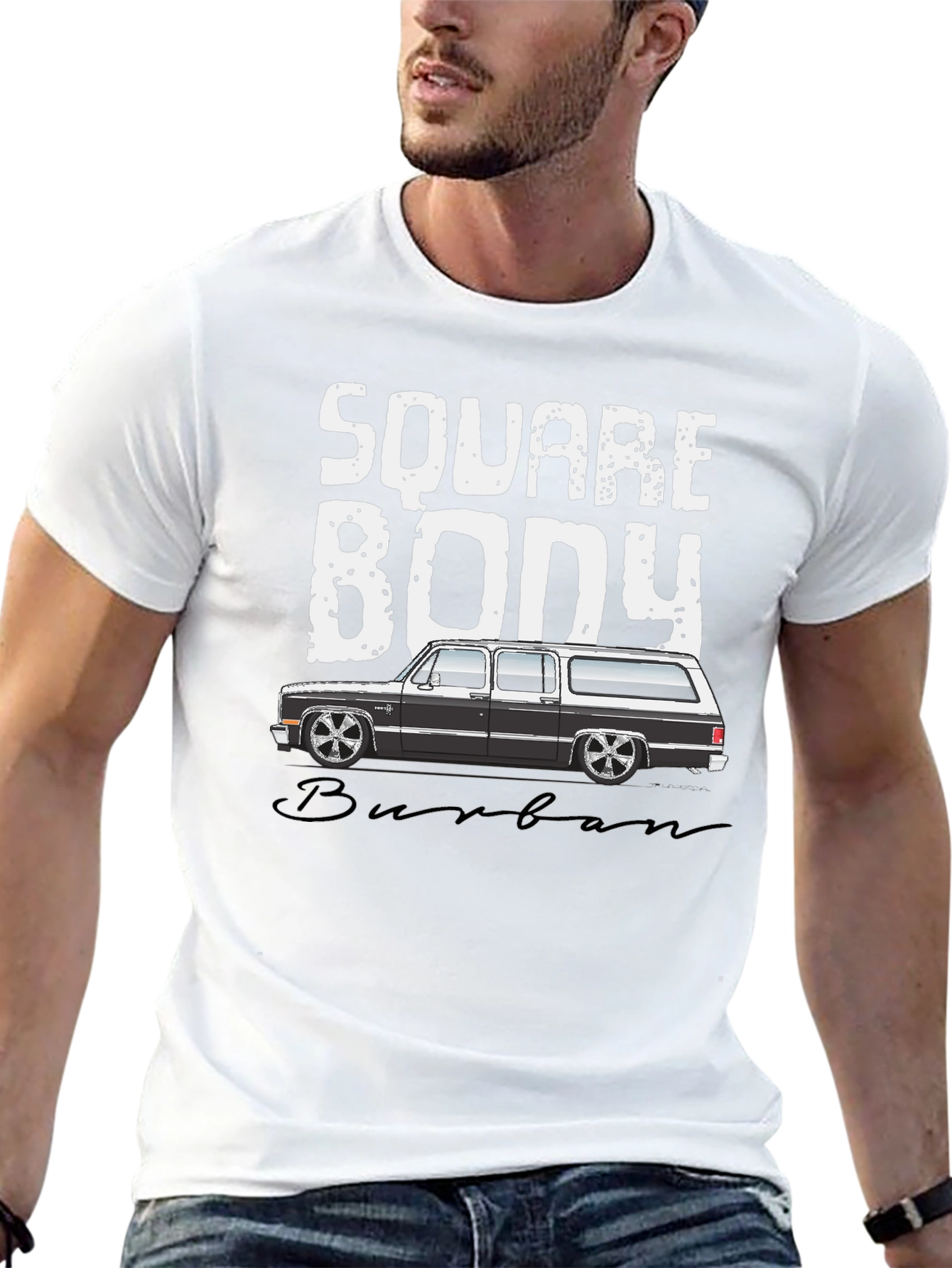 Square Body Suburban T-Shirt - Black