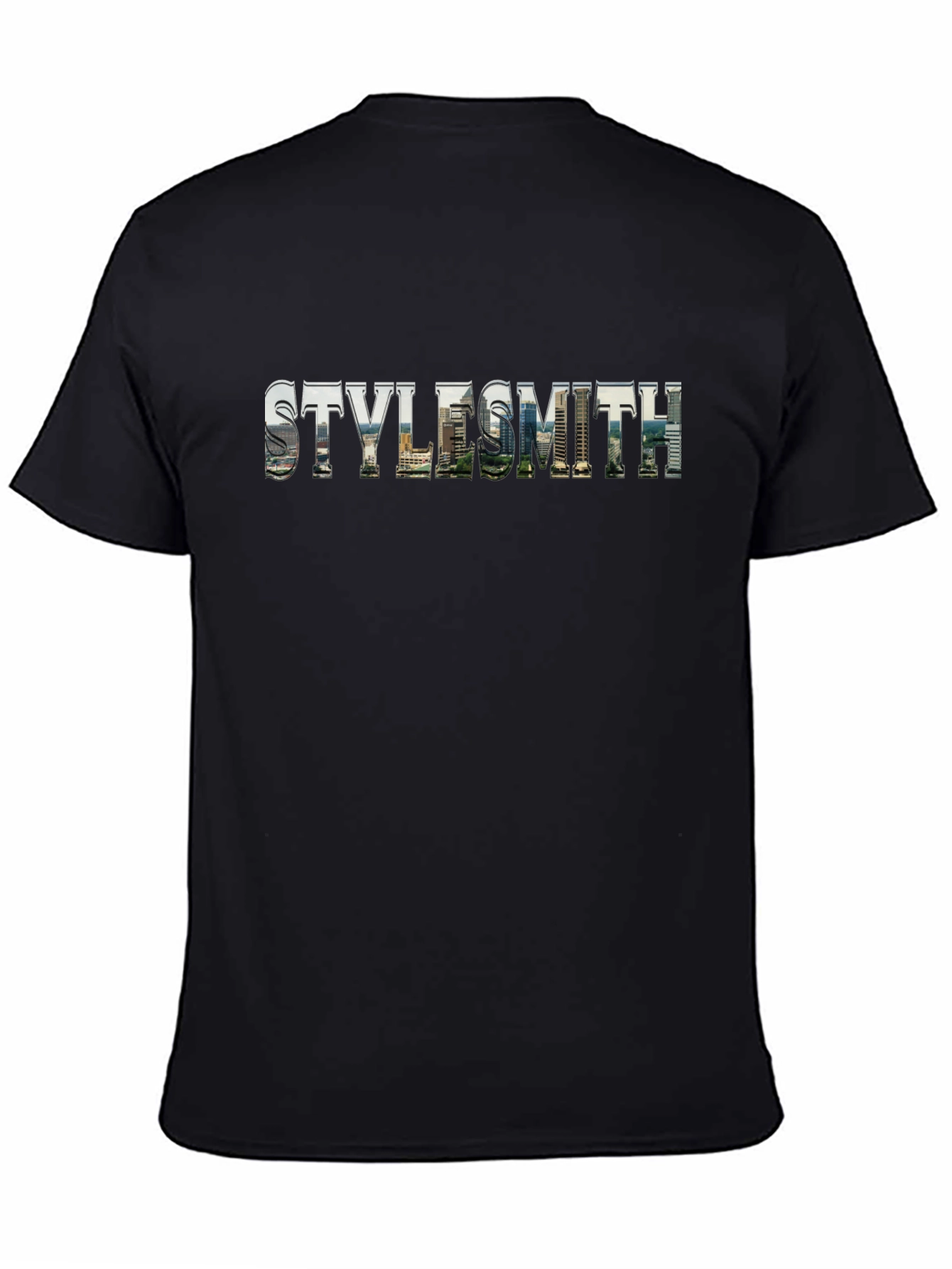 Stylesmith Cityscape Graphic Tee - Urban Black