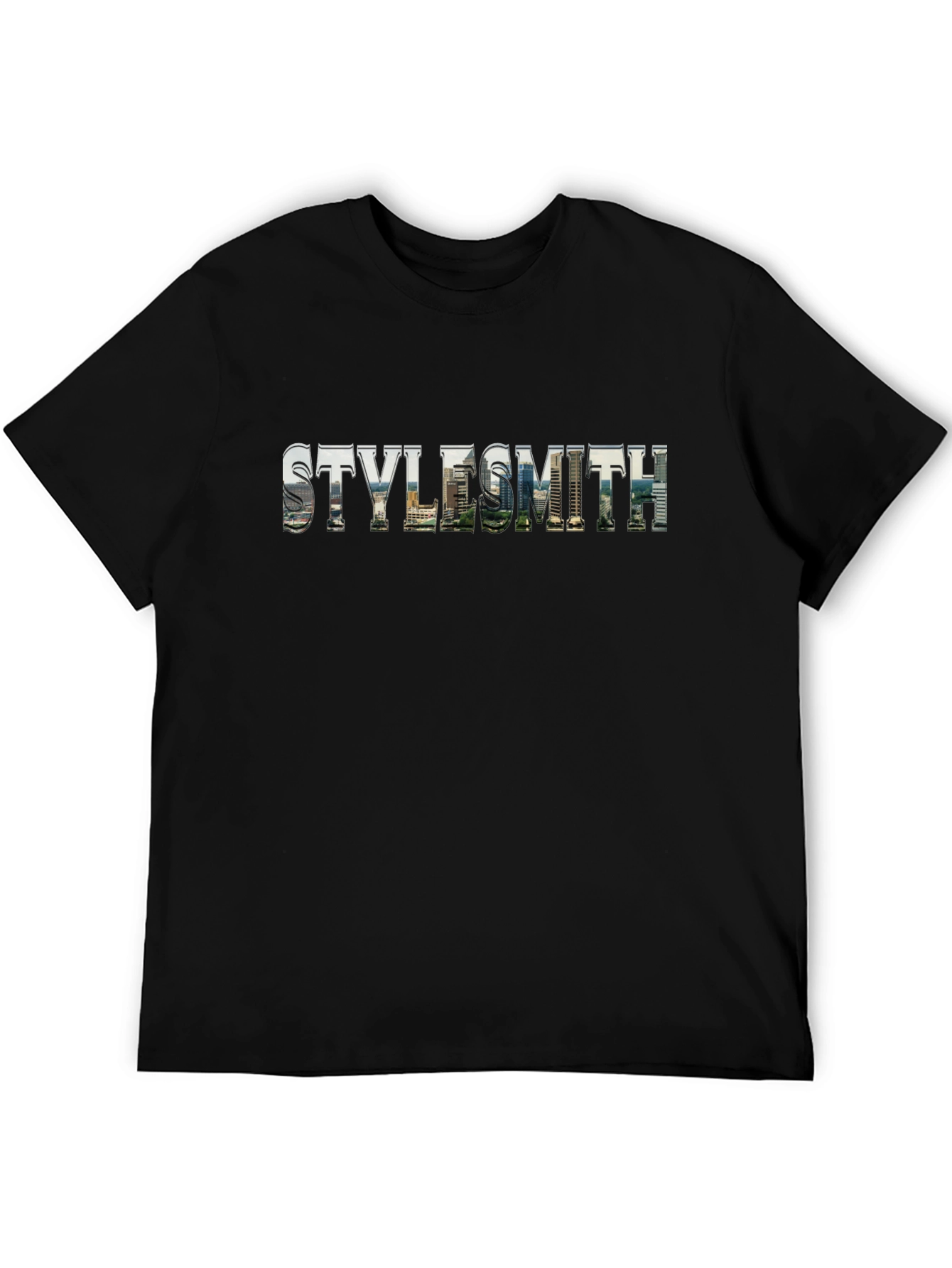 Stylesmith Cityscape Graphic Tee - Urban Black