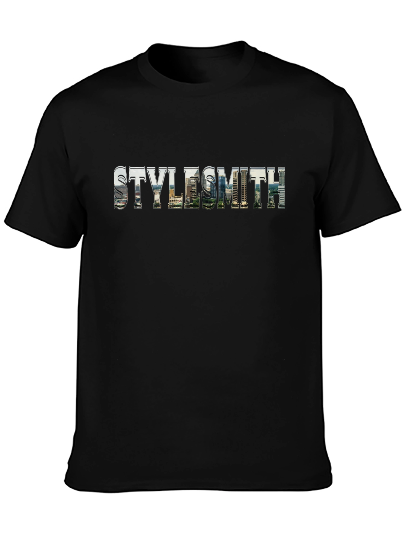 Stylesmith Cityscape Graphic Tee - Urban Black
