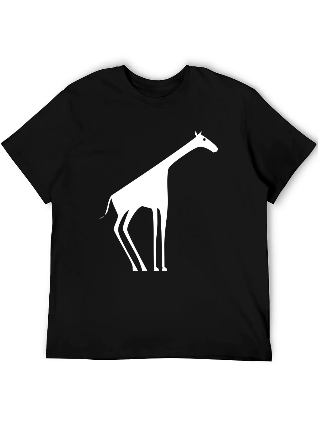 Giraffe Graphic Black T-Shirt
