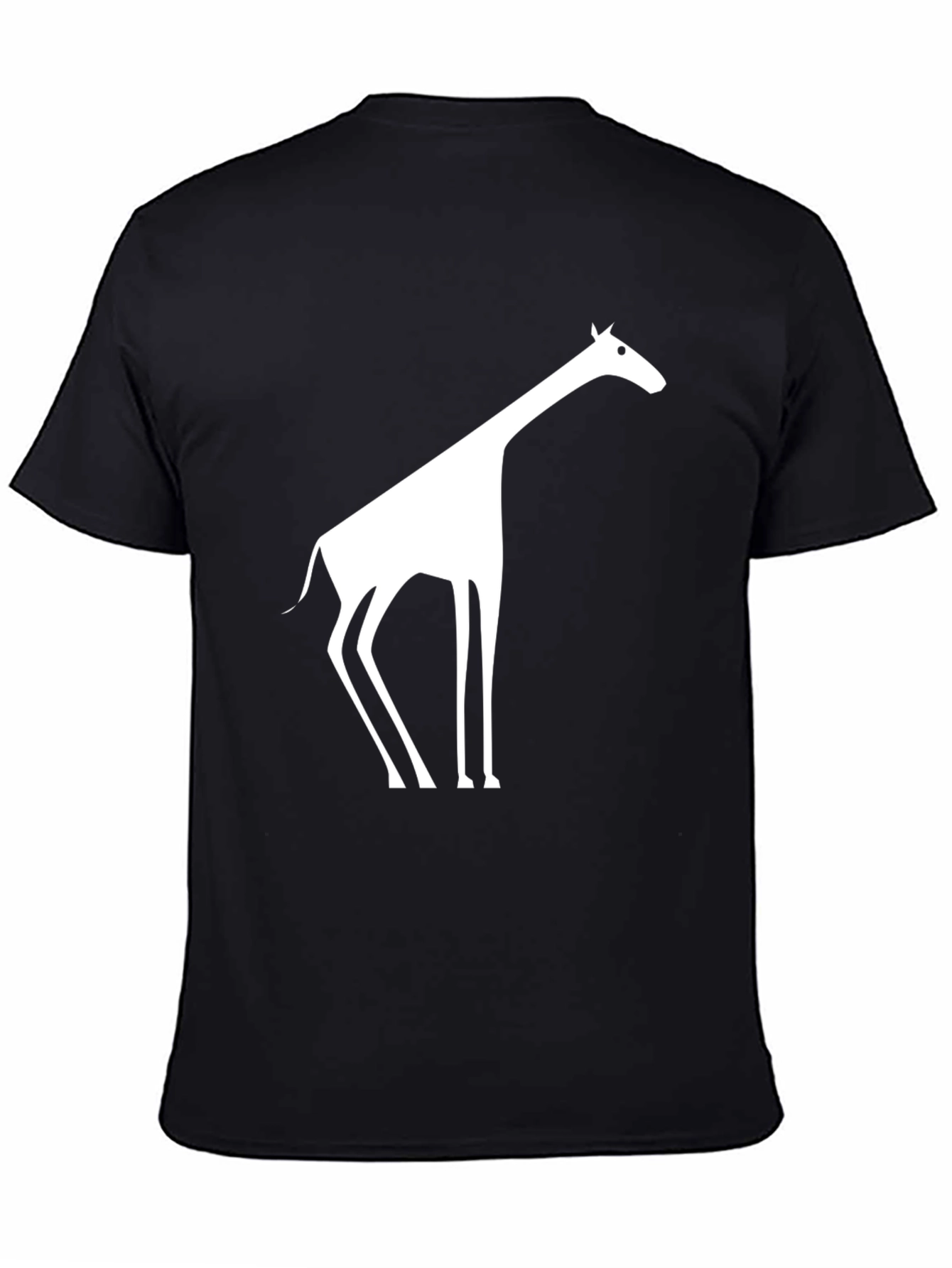 Giraffe Graphic Black T-Shirt