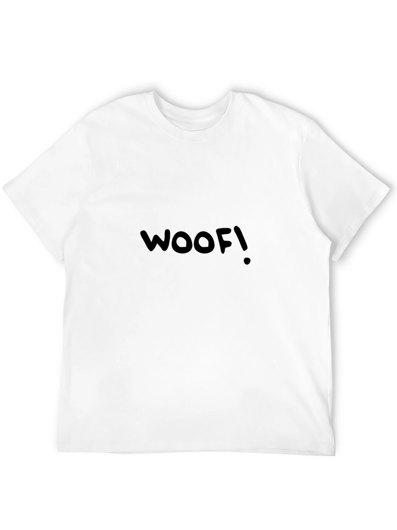 Woof! Black Graphic Tee - Casual Mens T-Shirt