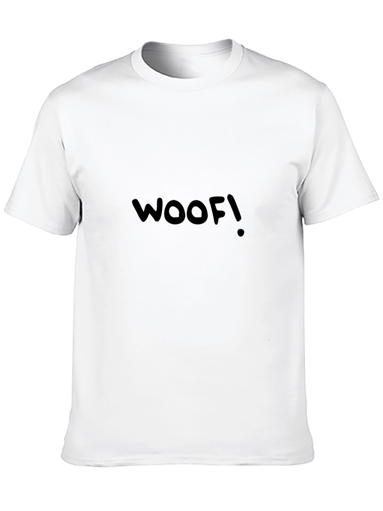 Woof! Black Graphic Tee - Casual Mens T-Shirt