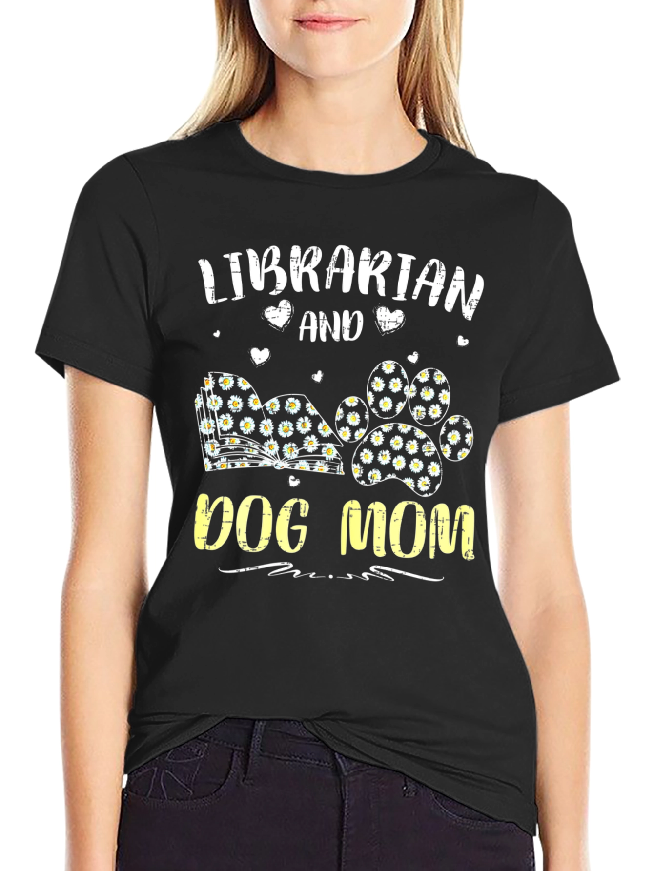 Librarian Dog Mom T-Shirt