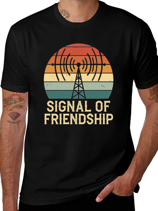 Signal of Friendship T-Shirt - Vintage Style