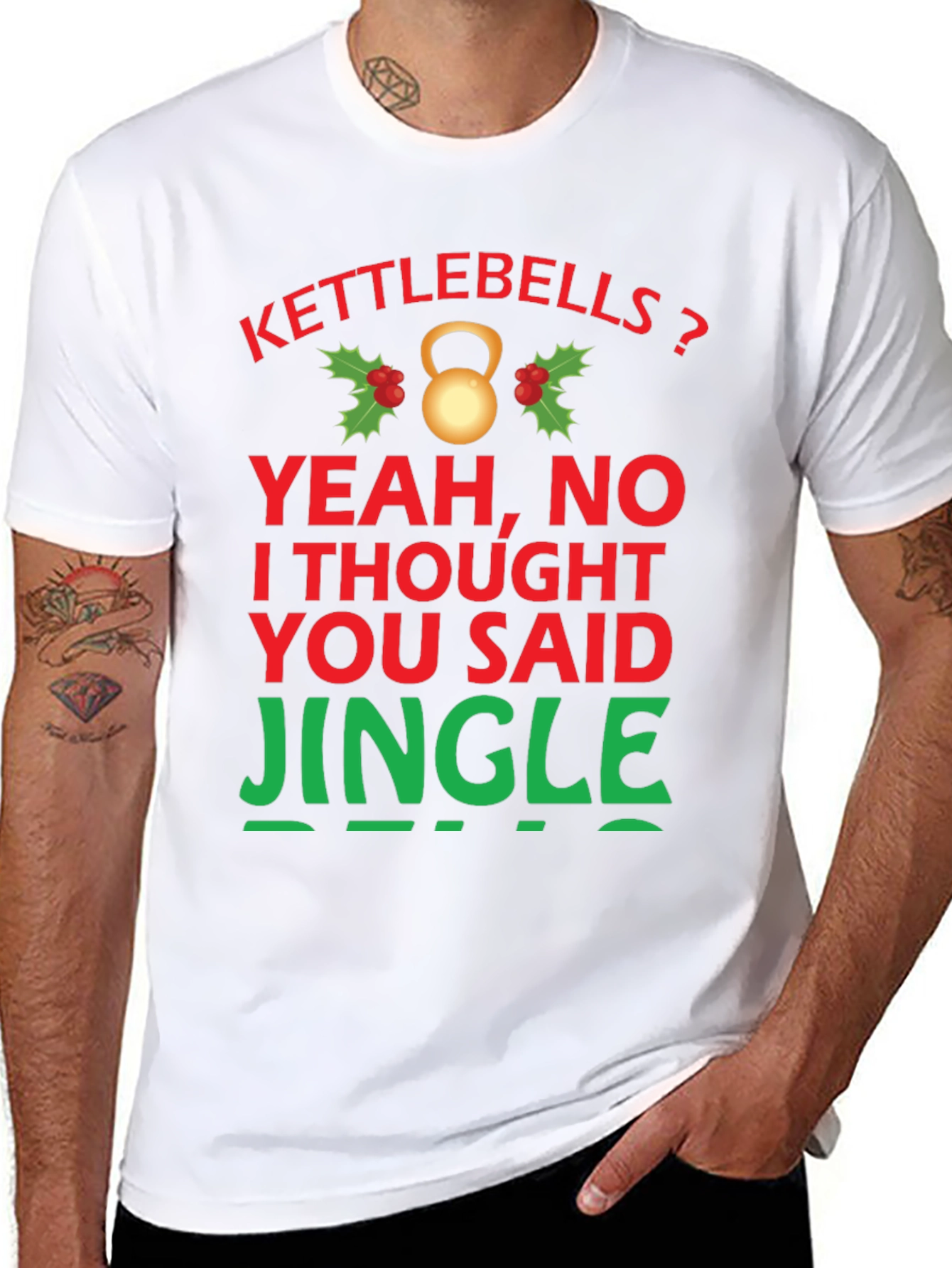 Kettlebells? Funny Holiday Gym T-Shirt