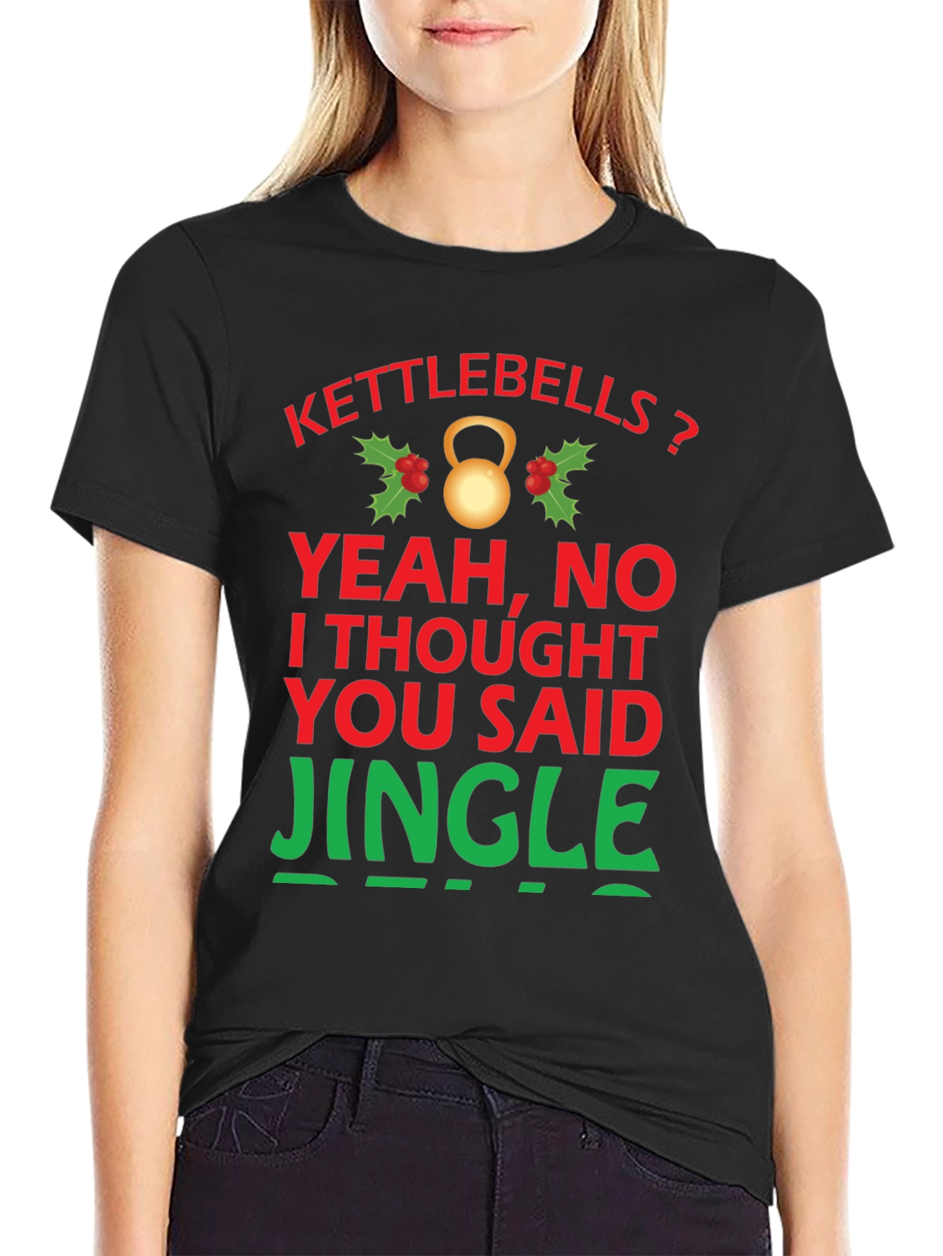 Kettlebells? Funny Holiday Gym T-Shirt