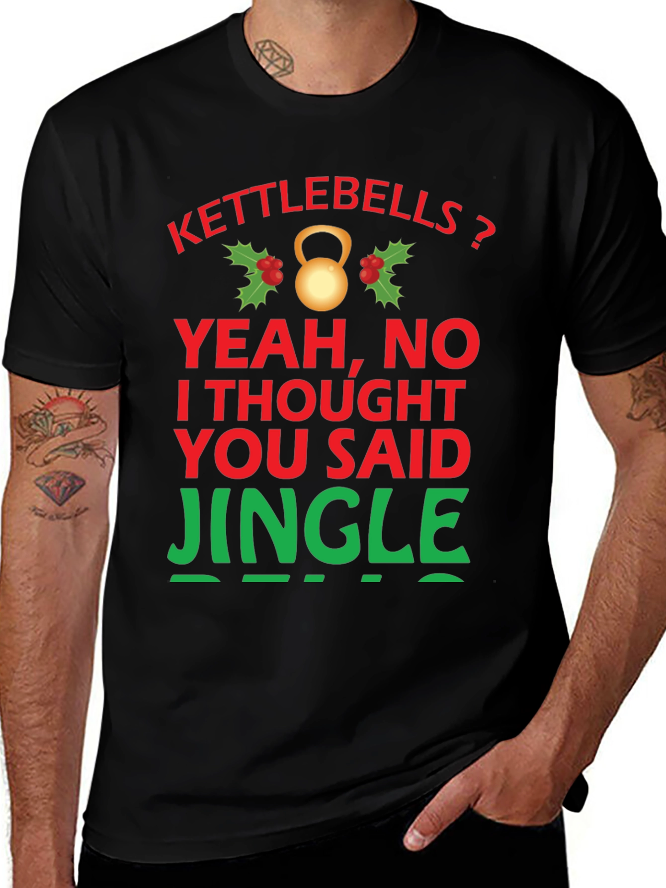 Kettlebells? Funny Holiday Gym T-Shirt