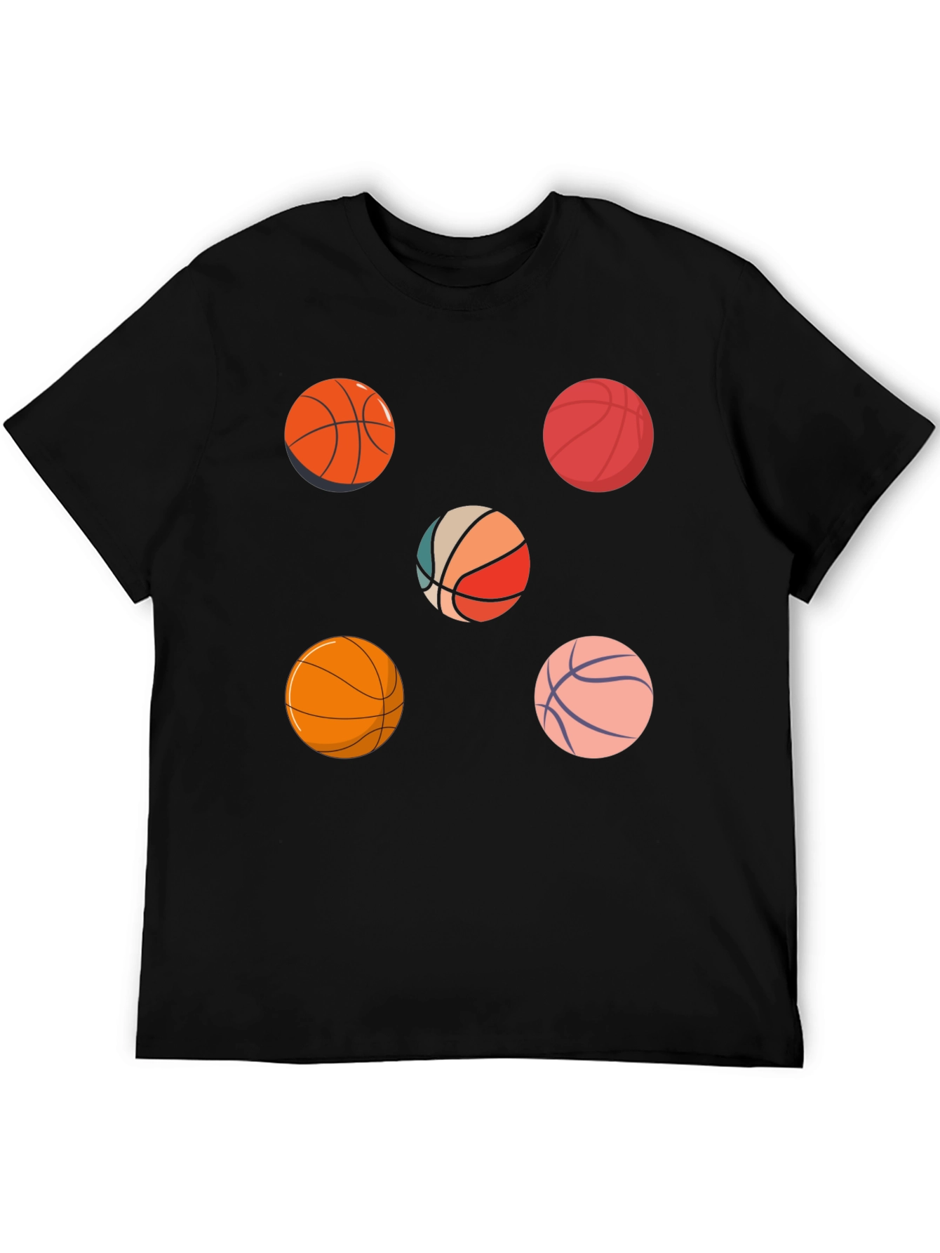 Basketball Pattern T-Shirt