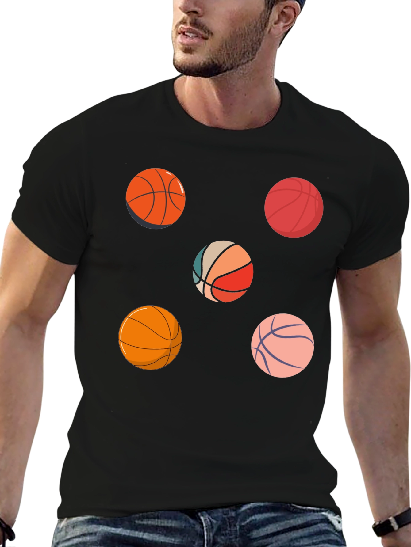 Basketball Pattern T-Shirt