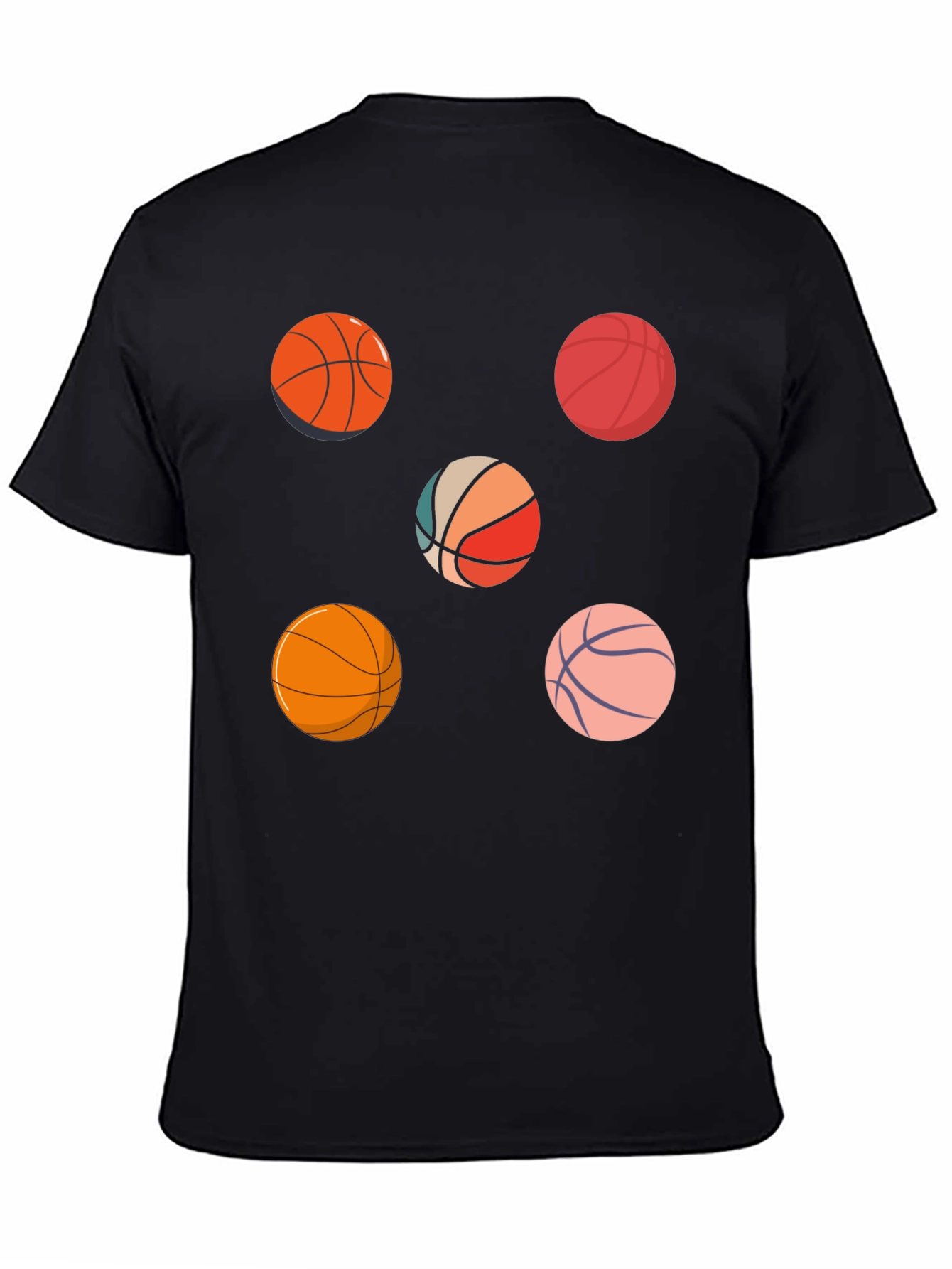 Basketball Pattern T-Shirt