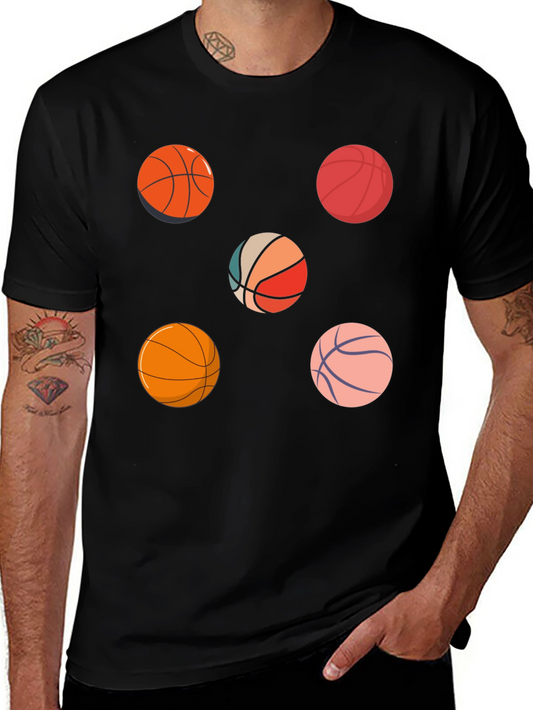 Basketball Pattern T-Shirt