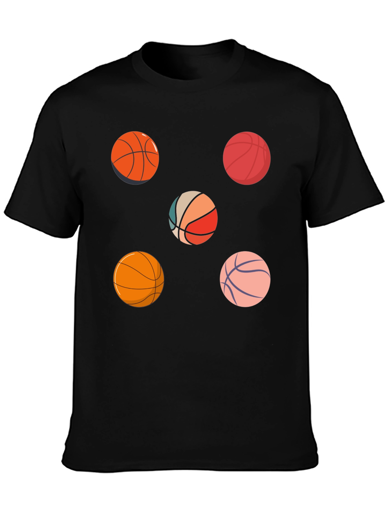 Basketball Pattern T-Shirt
