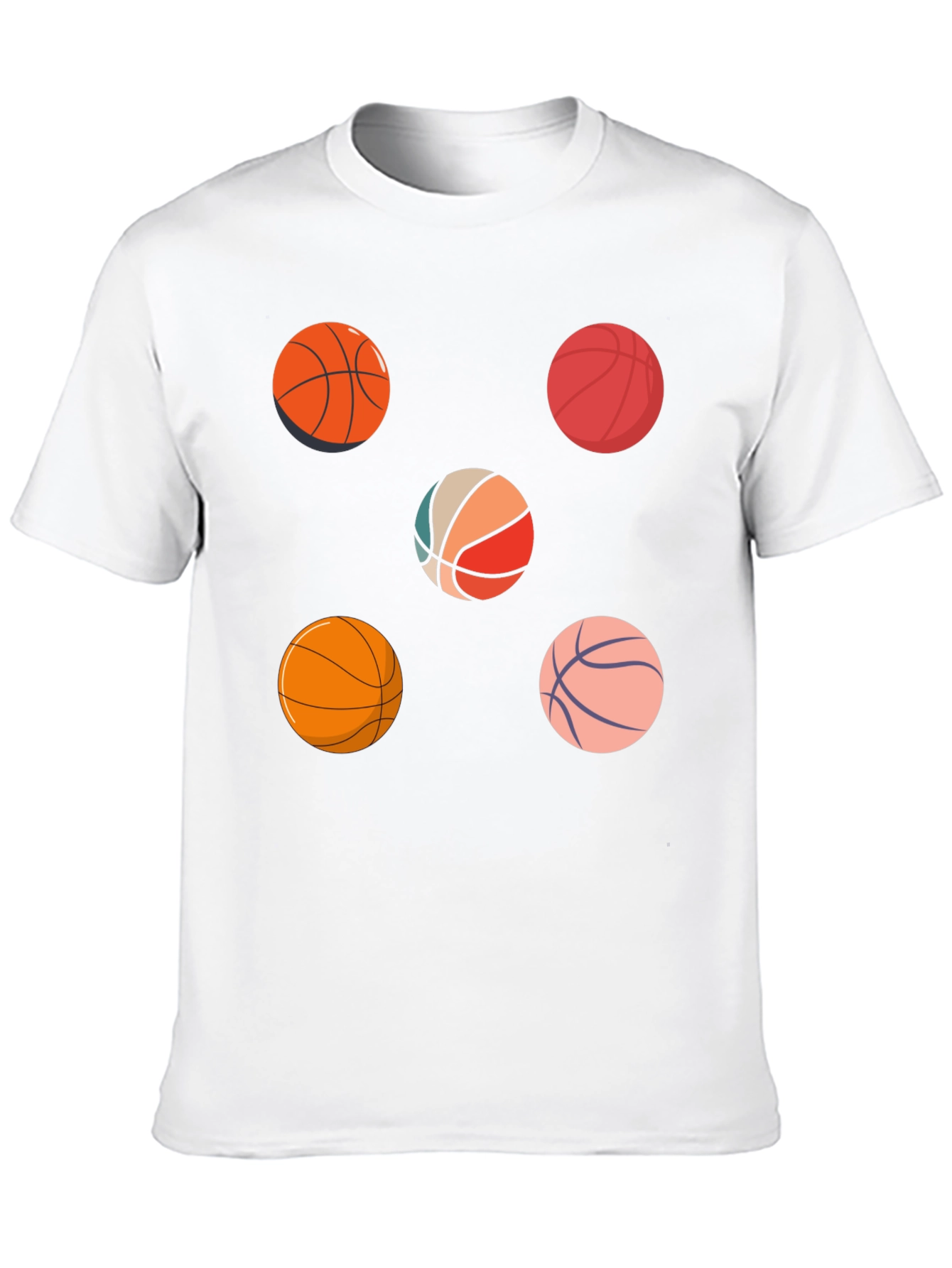 Basketball Pattern T-Shirt