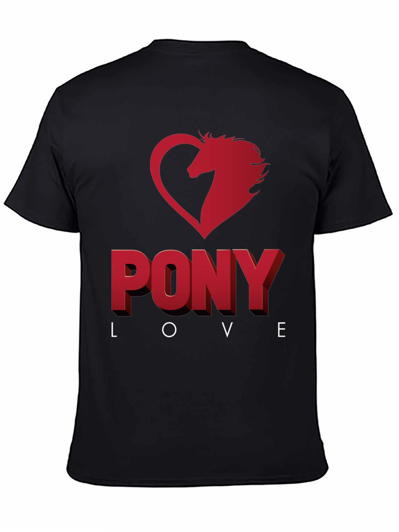 Pony Love Graphic Tee - Horse Heart Design