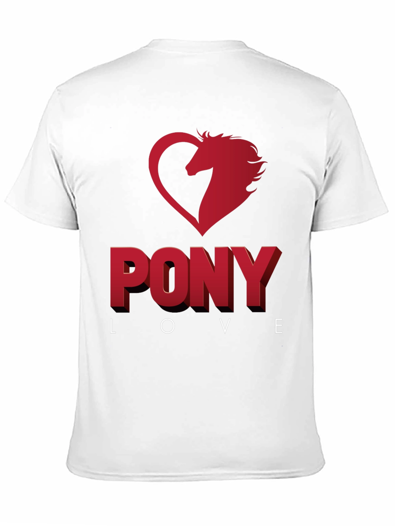Pony Love Graphic Tee - Horse Heart Design