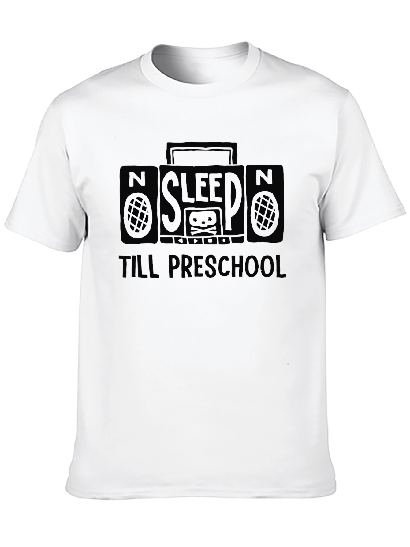 Sleep Till Preschool Black Graphic Tee