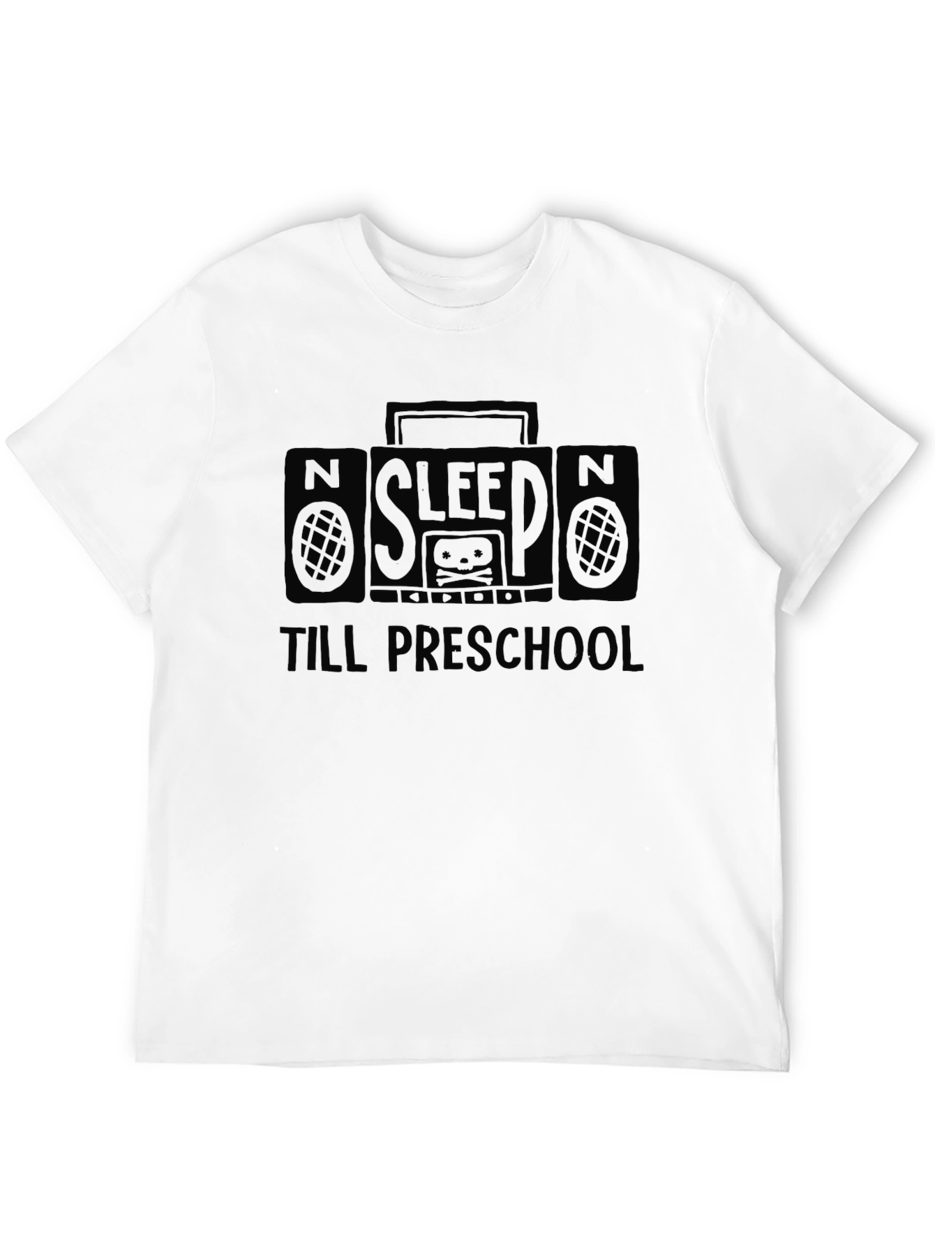 Sleep Till Preschool Black Graphic Tee