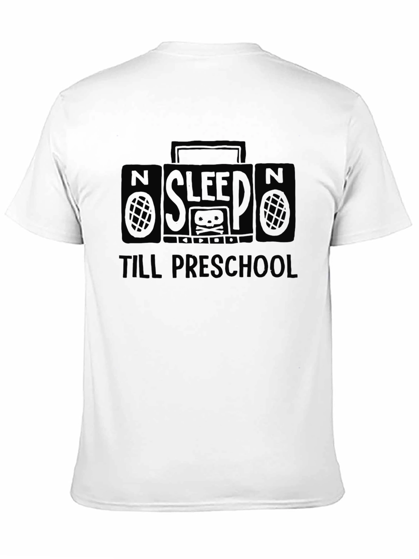 Sleep Till Preschool Black Graphic Tee