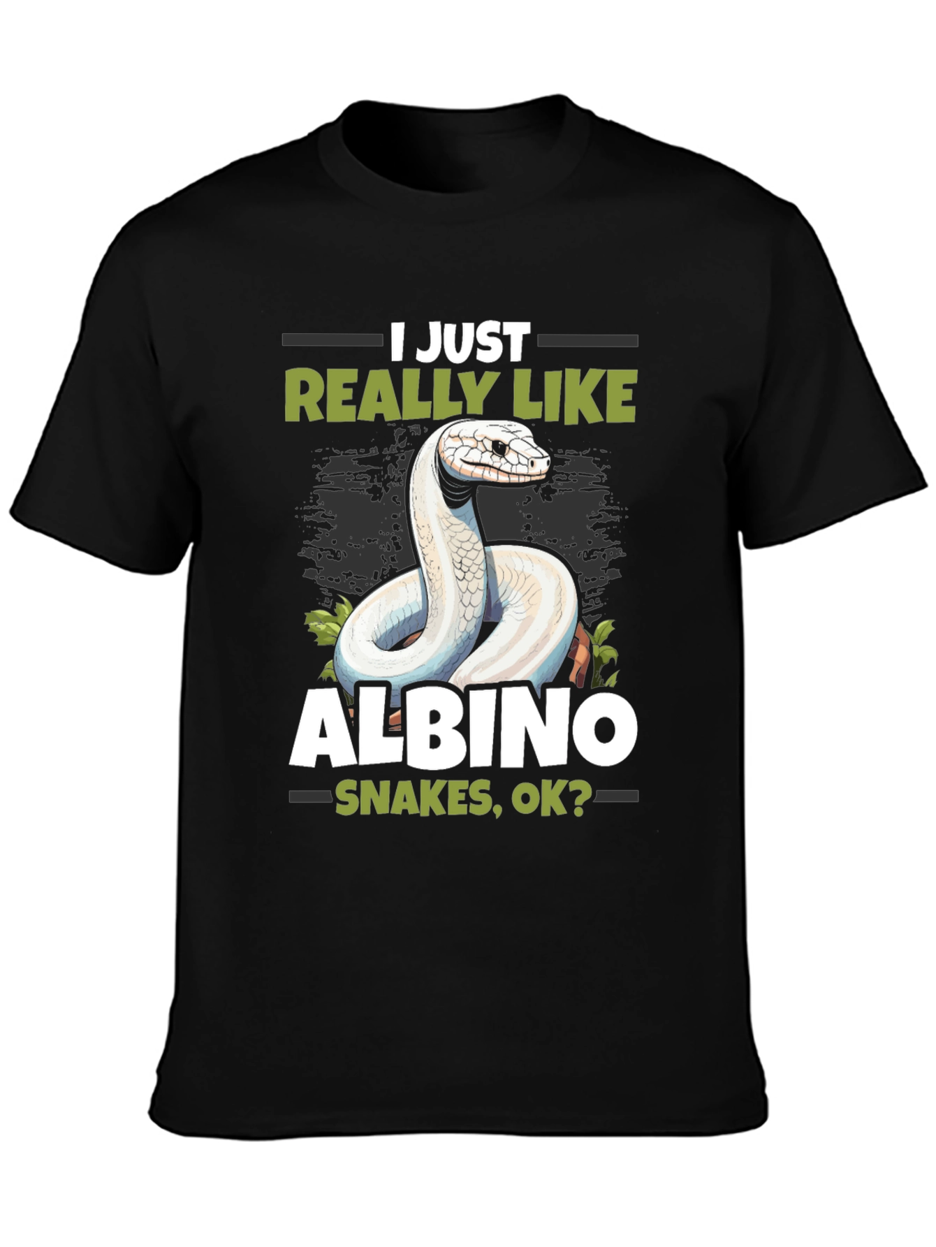 Albino Snake Lover T-Shirt - Reptile Pet Tee