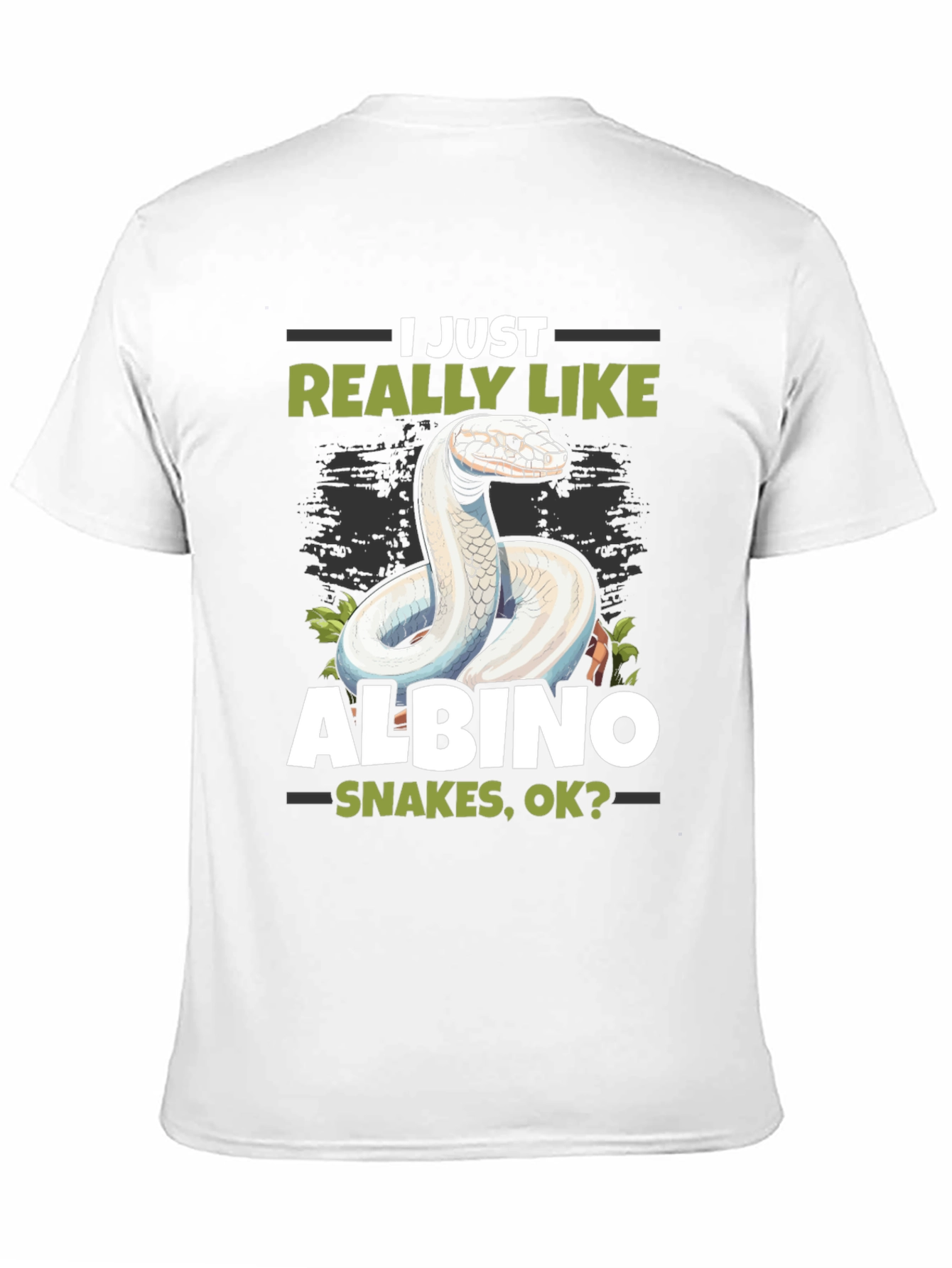 Albino Snake Lover T-Shirt - Reptile Pet Tee