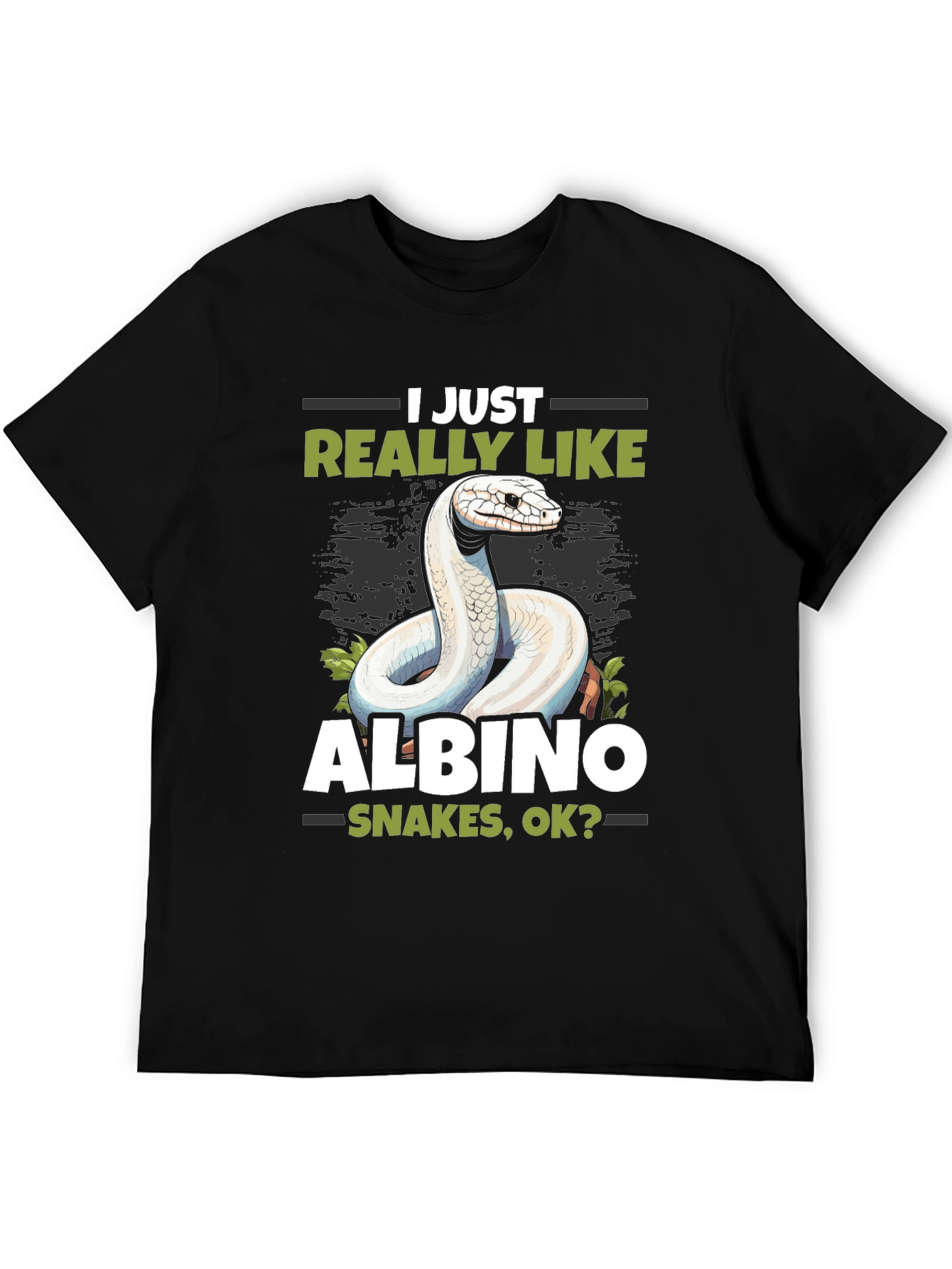 Albino Snake Lover T-Shirt - Reptile Pet Tee